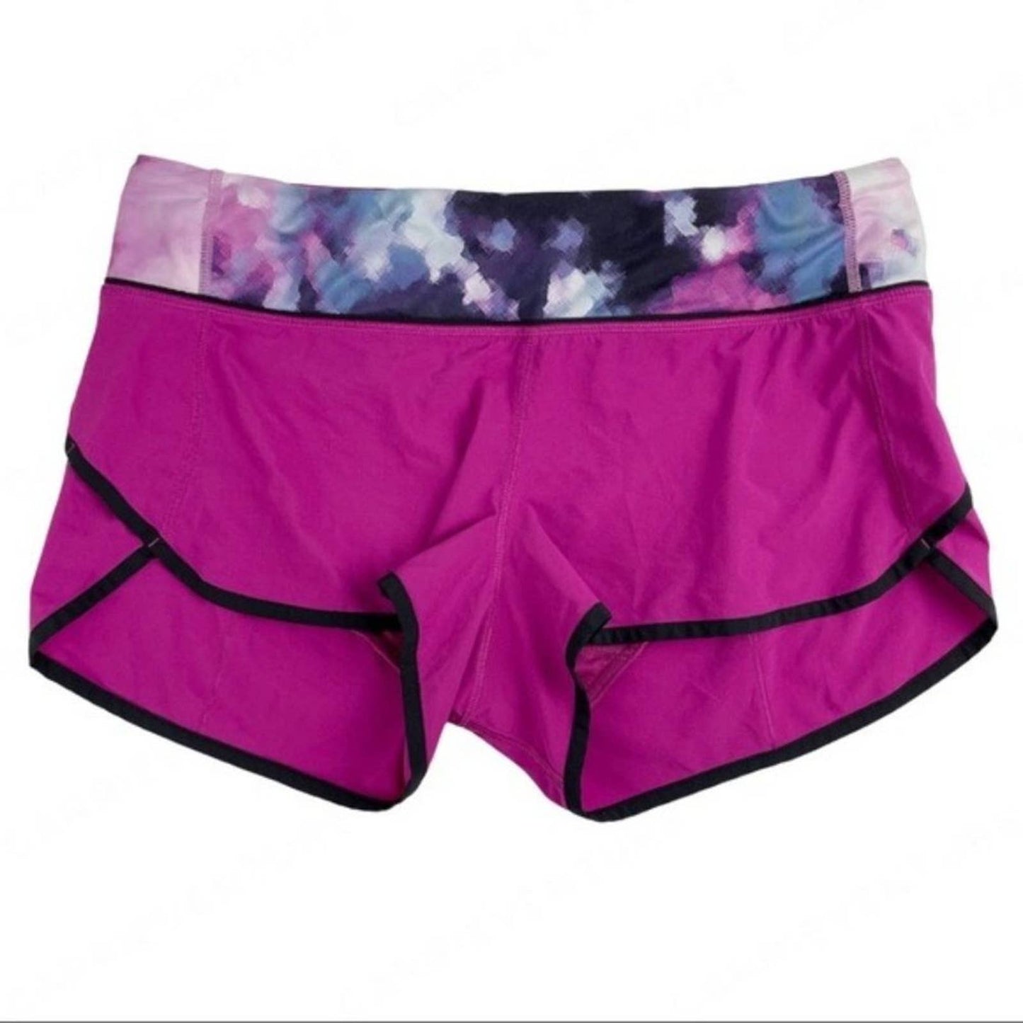 Lululemon Speed Short Raspberry Blooming Pixie Running Athletic Active Shorts Size 8