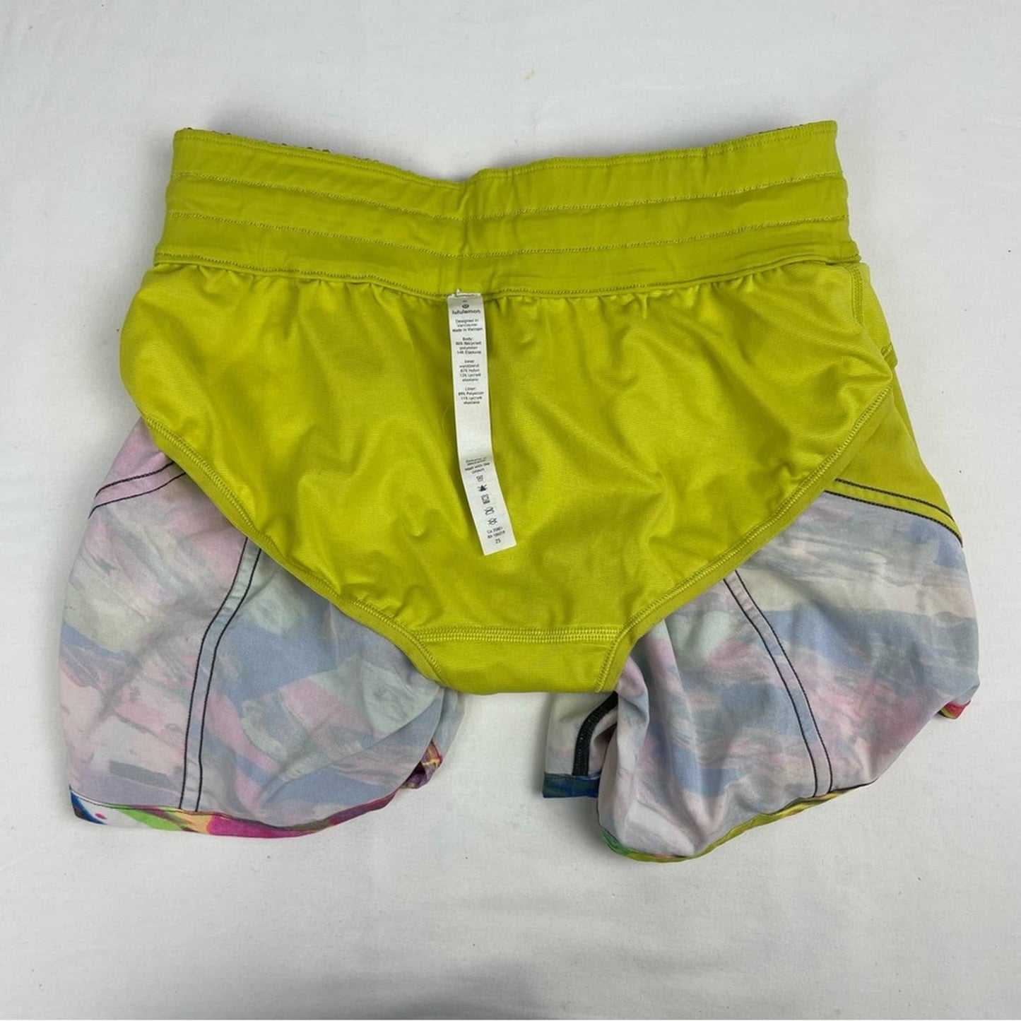 Lululemon Tracker Shorts V 4" Catalyst Multi Electric Abstract 90s Y2K Style Size 6