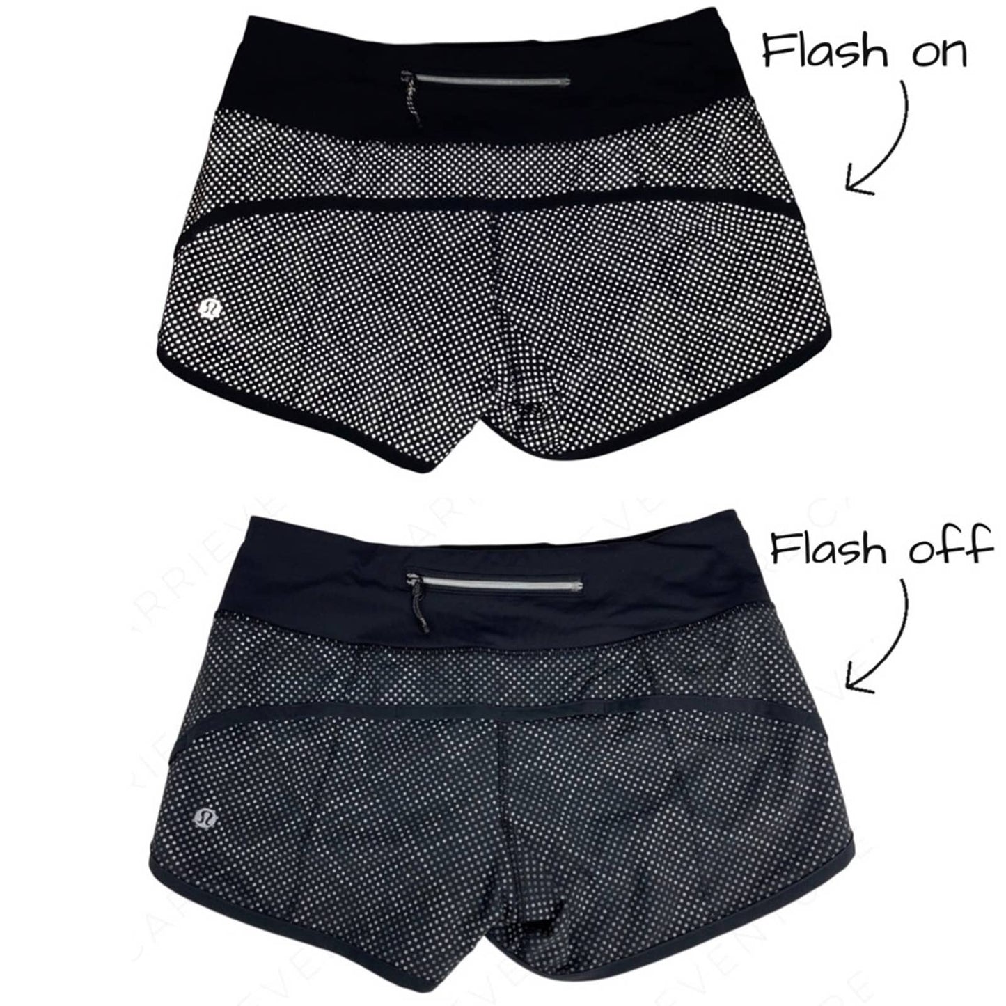 Lululemon Speed Shorts Ravish Reptile Silver Black Python Snakeskin Reflective Size 2