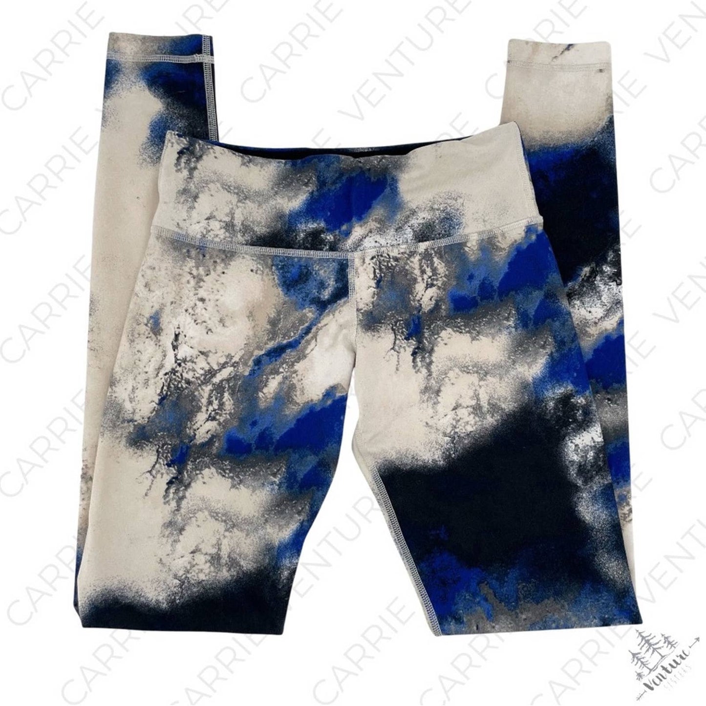 Lululemon Wunder Under Pant Milky Way Multi Black Blue White Athletic Leggings Size 6