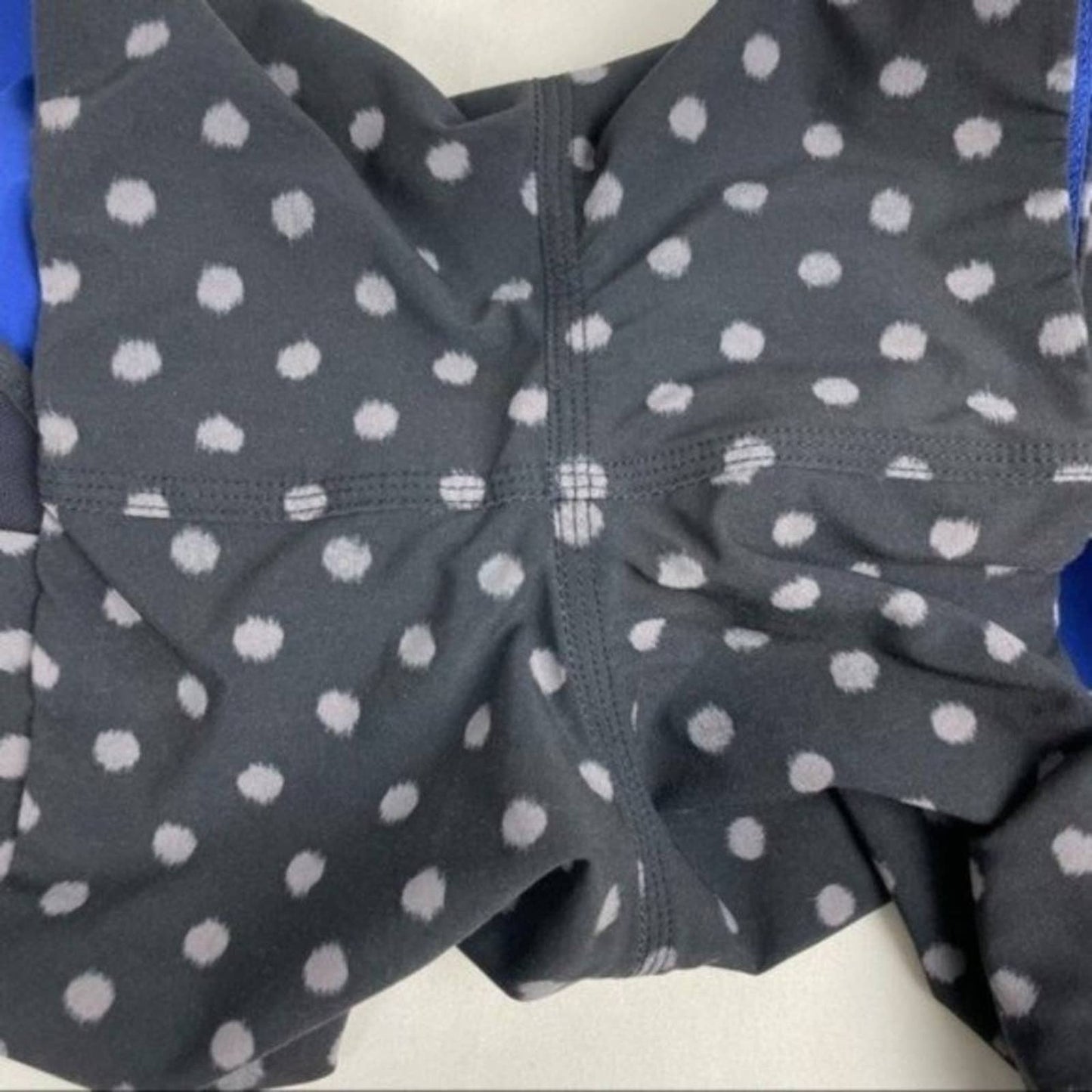 Lululemon Go The Distance Reversible Shorts Ghost Dot Black Slate Bright Blue Size 4