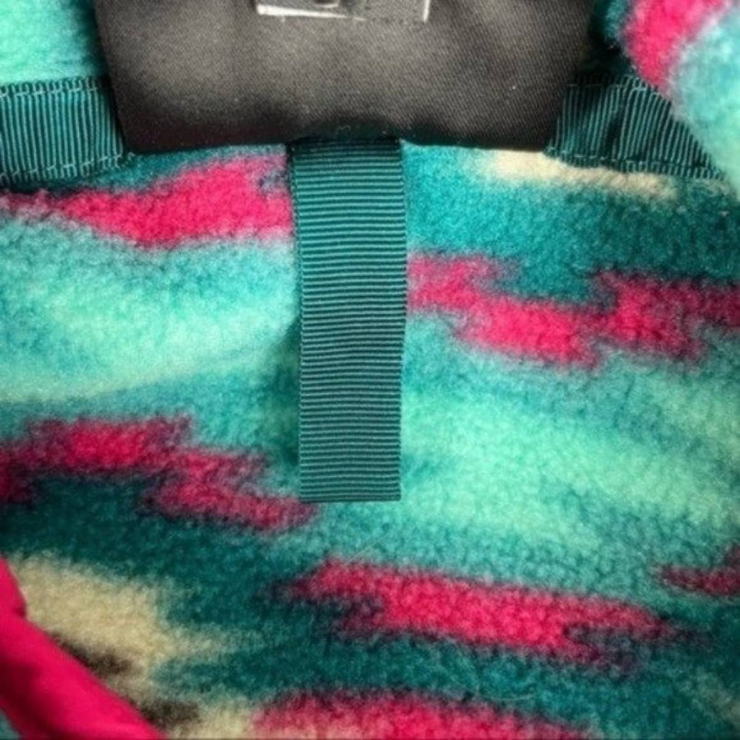 Patagonia Synchilla Wild Desert Beryl Green Fleece Geometric Southwestern Jacket Size XS