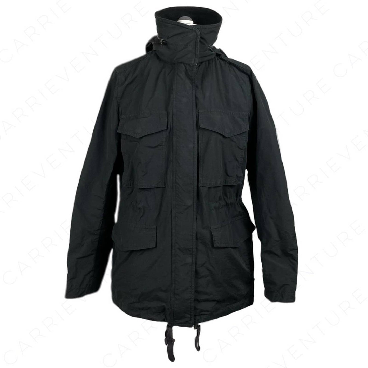 rag & bone Black Military Style Utility Jacket Coat Hood !! Shell Only - as-is!! Size 4
