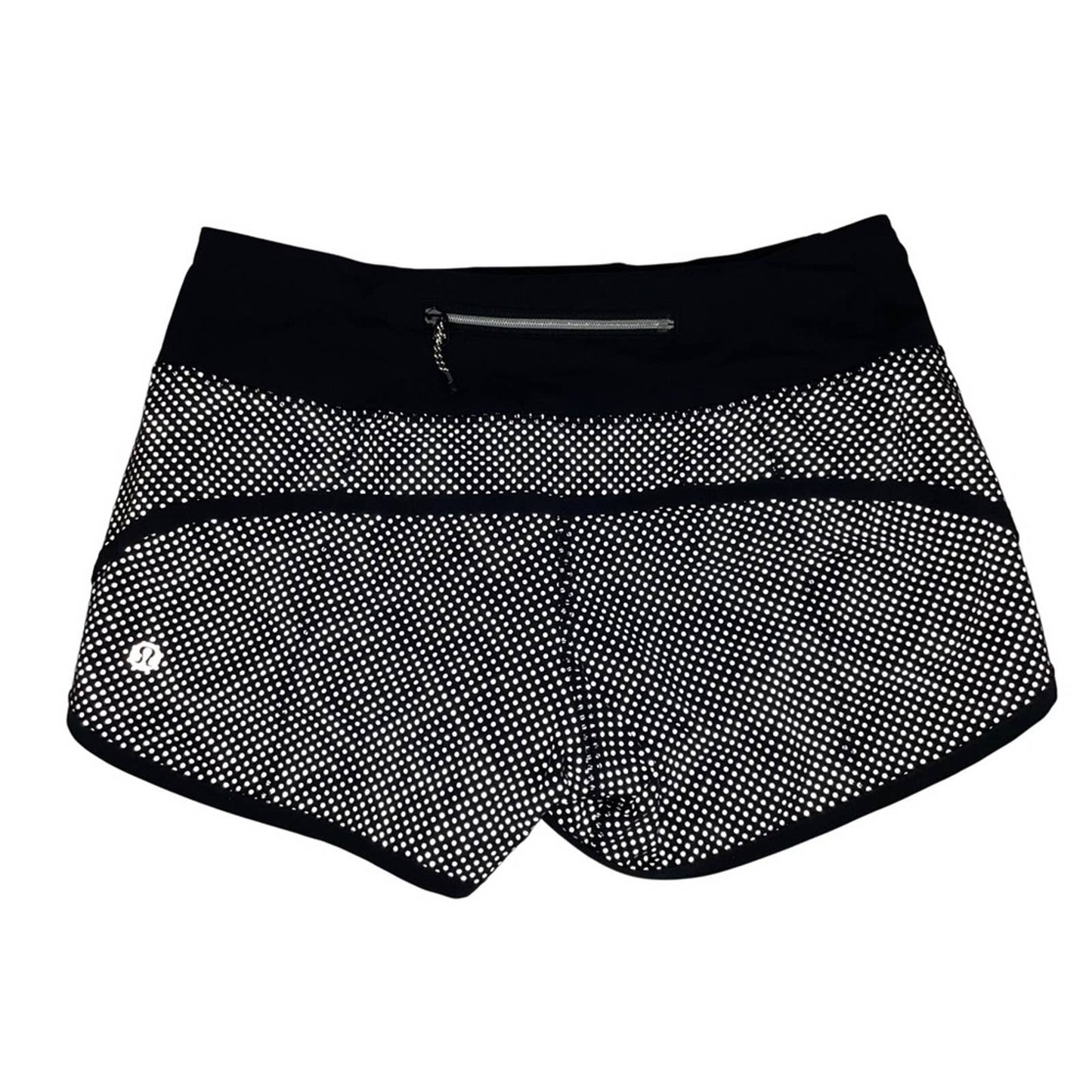 Lululemon Speed Shorts Ravish Reptile Silver Black Python Snakeskin Reflective Size 2