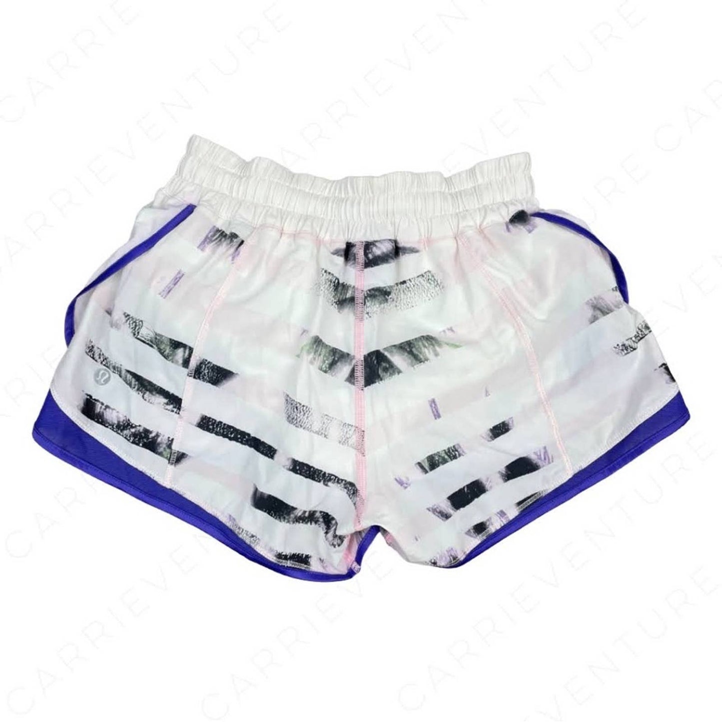 Lululemon Super Squad Short Sunset Stripe Blush Running Active Athletic Shorts Size 4