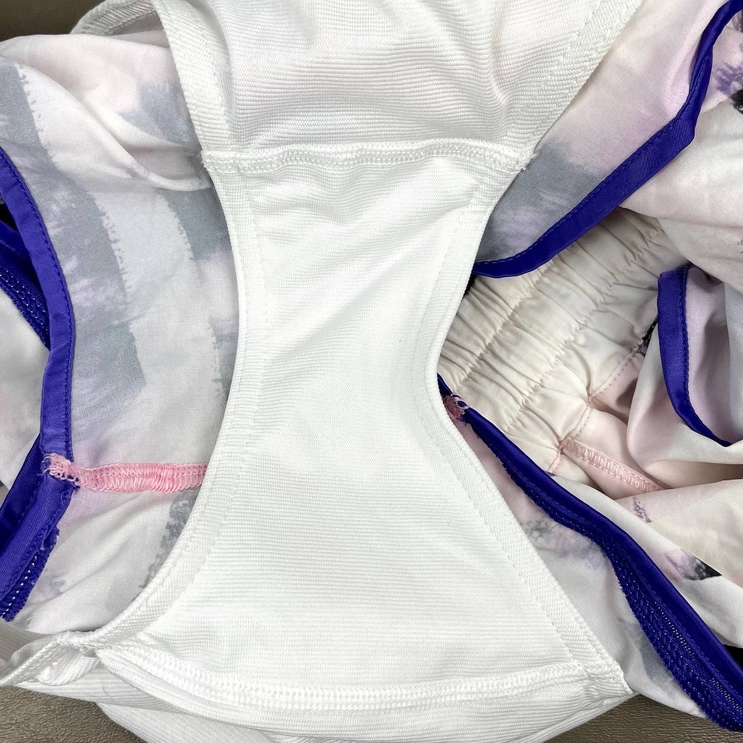 Lululemon Super Squad Short Sunset Stripe Blush Running Active Athletic Shorts Size 4