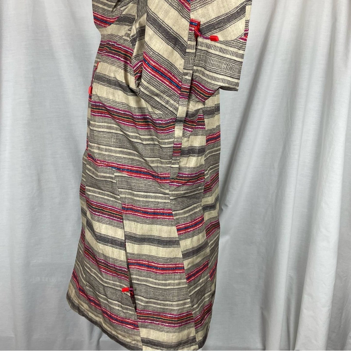 Burton AK 2L Embark Jacket Ski Snowboarding Winter Coat Stripes Grapeseed Print Size S