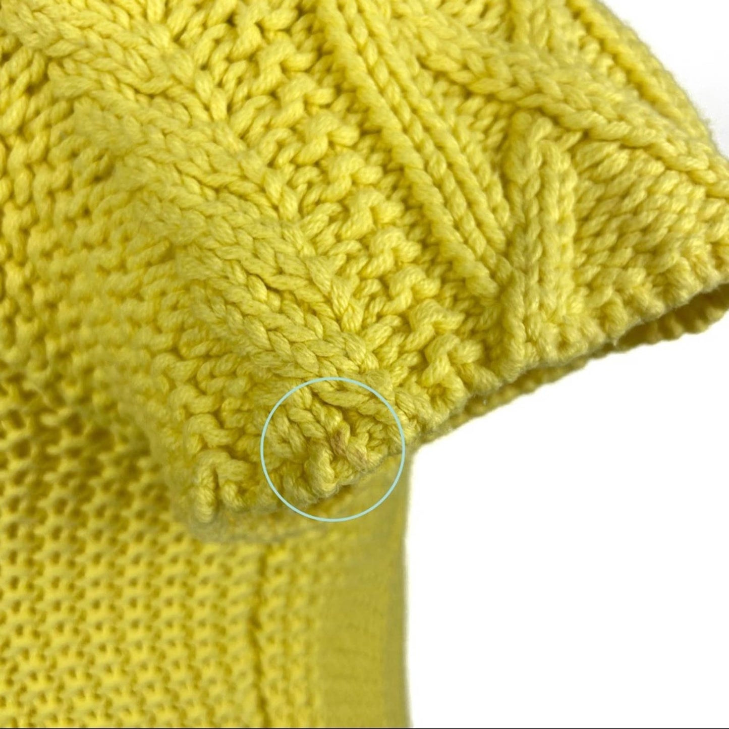 MICHAEL Michael Kors Yellow Short Sleeve Button Front Spring Cardigan Sweater Size S