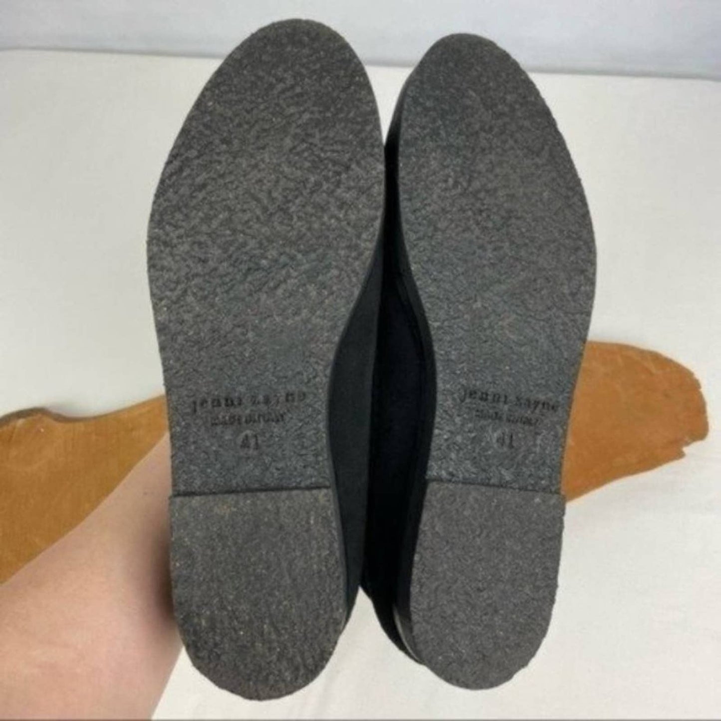 Jenni Kayne Black Suede Shearling Moc Boot Neutral Minimalist Ankle Bootie Size EU 41