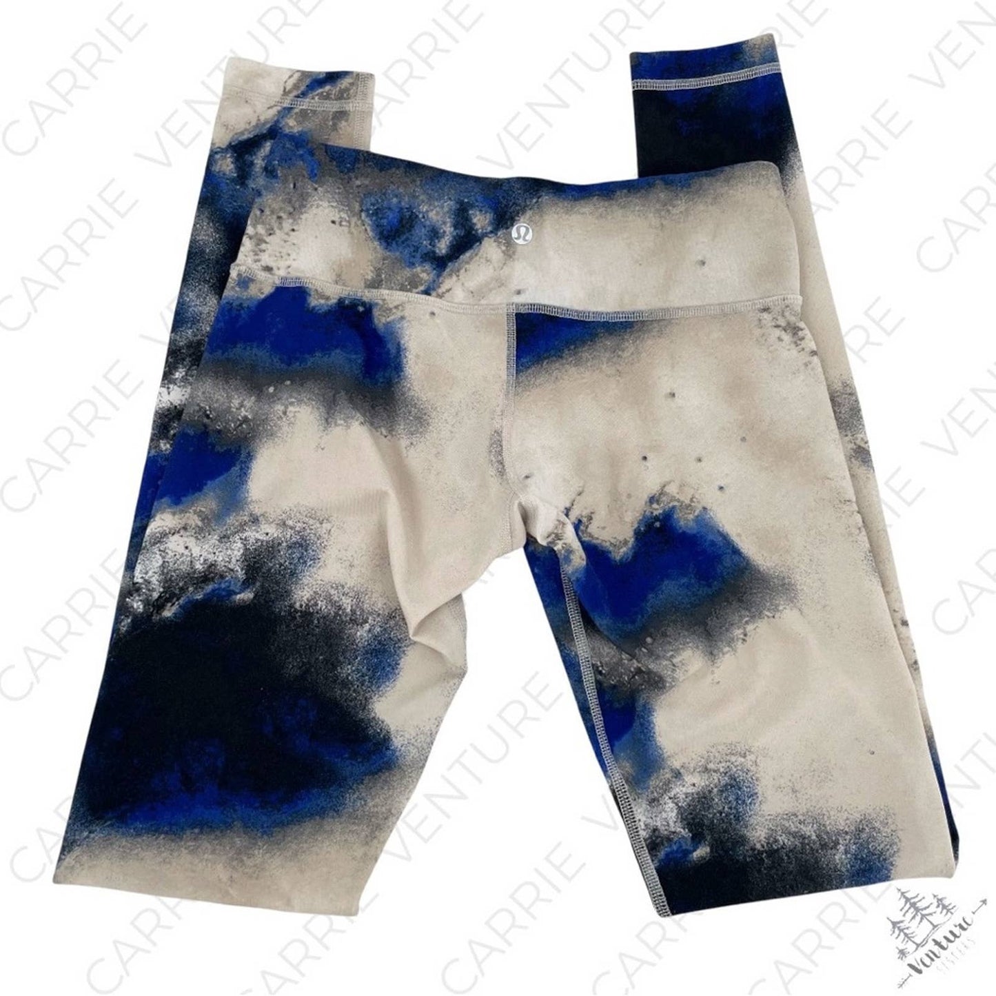 Lululemon Wunder Under Pant Milky Way Multi Black Blue White Athletic Leggings Size 6