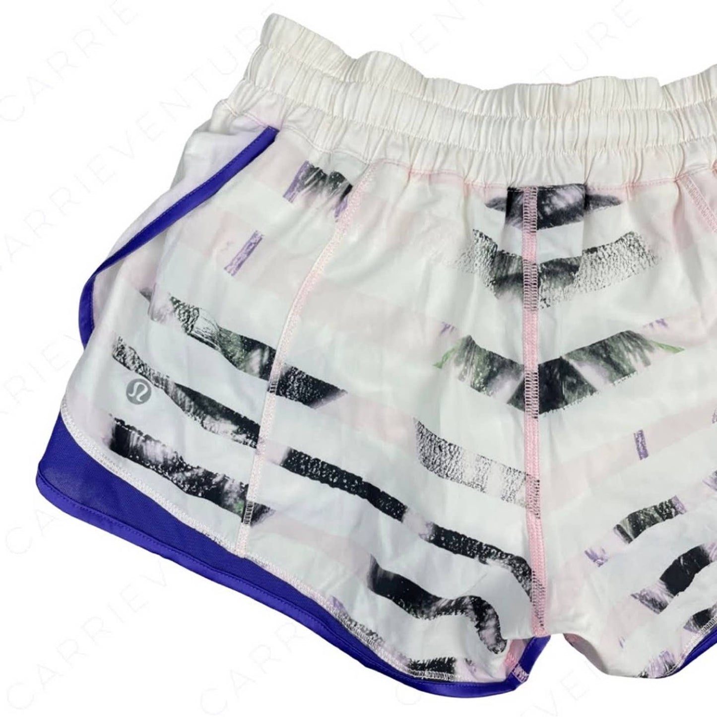 Lululemon Super Squad Short Sunset Stripe Blush Running Active Athletic Shorts Size 4
