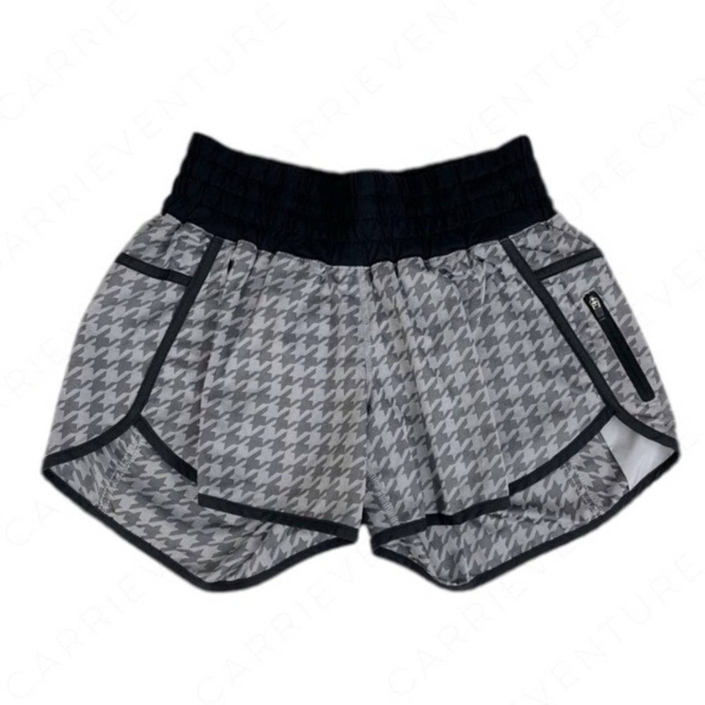 Lululemon Tracker Short II Giant Houndstooth Jacquard Black White Grey Gray Size 8