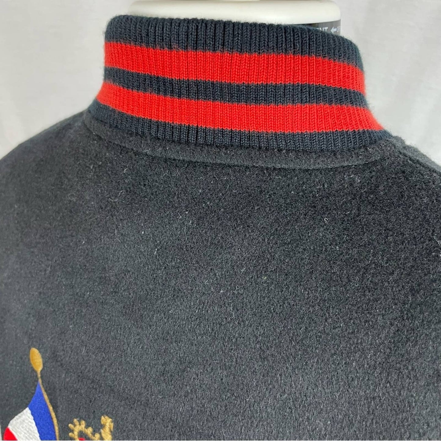 Vintage The Limited 90s Varsity Letterman Bomber Jacket Red Leather Black Wool Size S