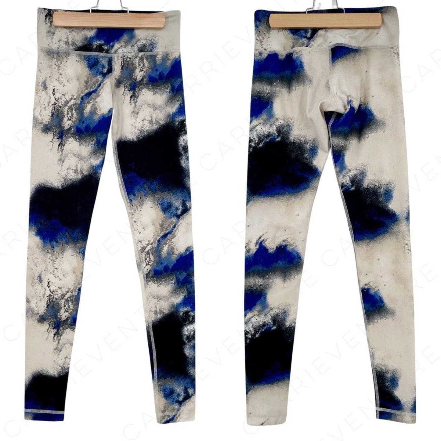 Lululemon Wunder Under Pant Milky Way Multi Black Blue White Athletic Leggings Size 6