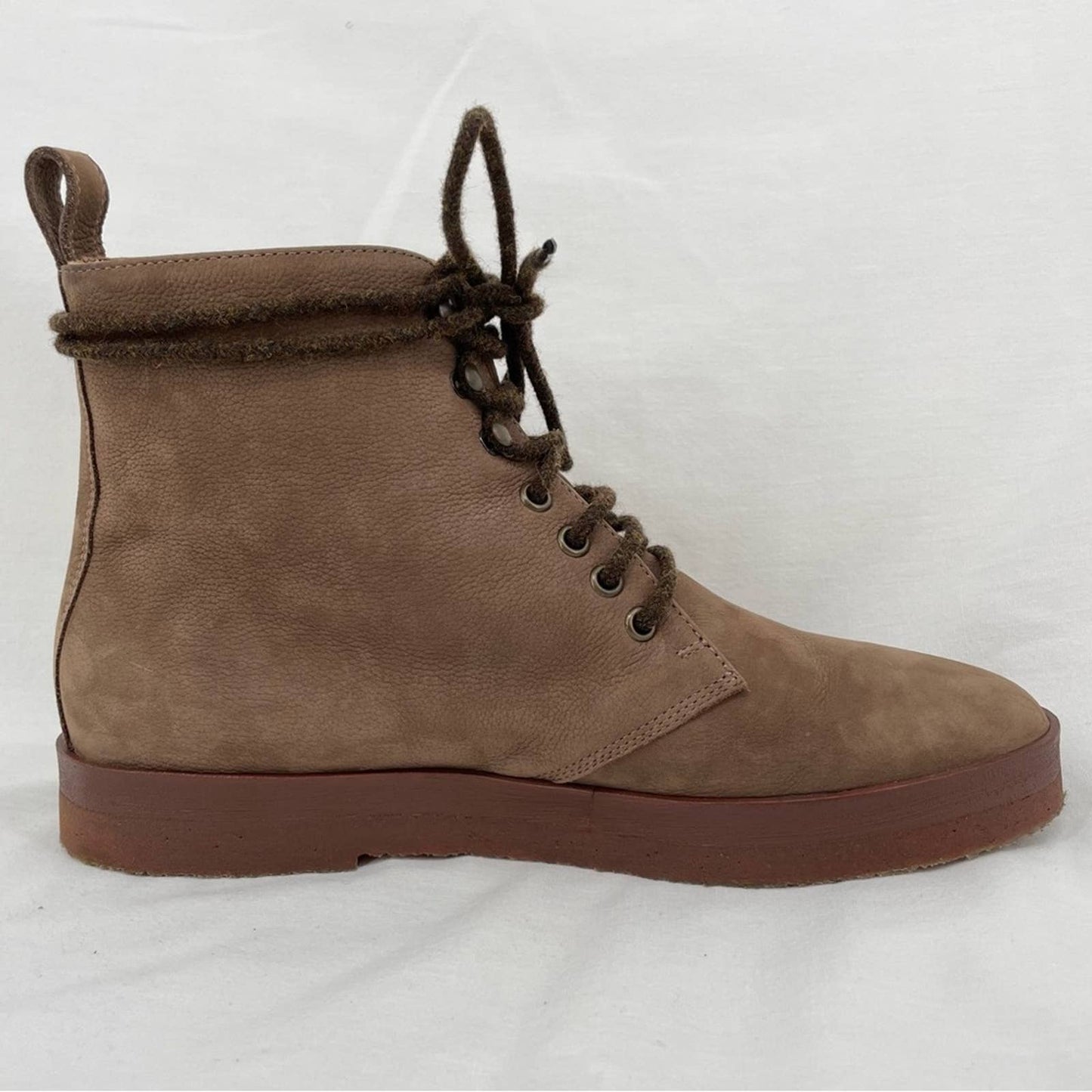 Jenni Kayne Canyon Boot Oiled Leather Nubuck Stone Retro Hiking Vibes Neutral Size EU 40
