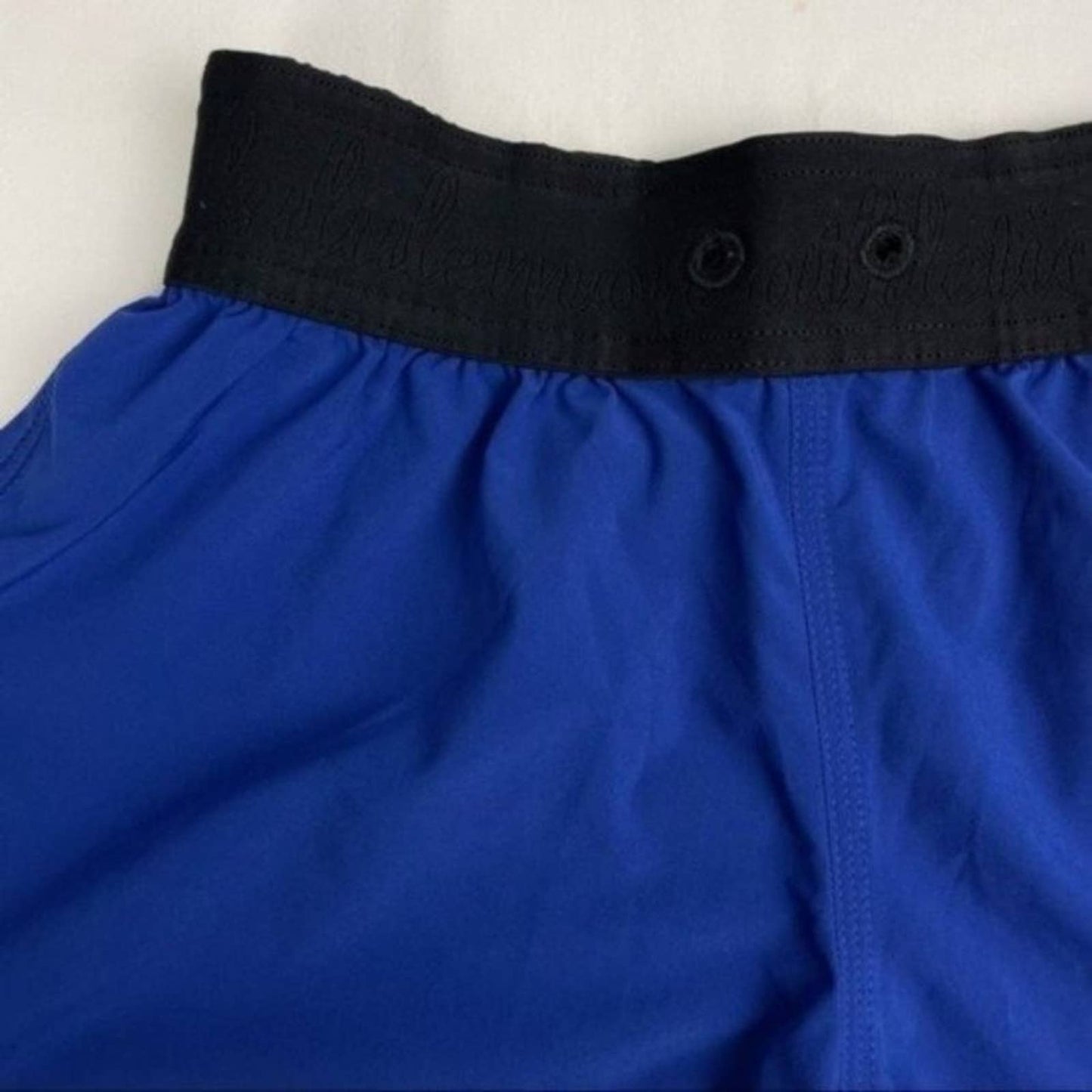 Lululemon Go The Distance Reversible Shorts Ghost Dot Black Slate Bright Blue Size 4