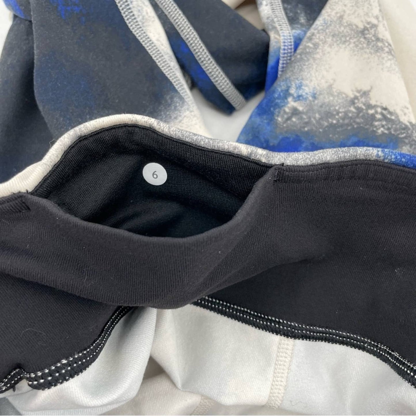 Lululemon Wunder Under Pant Milky Way Multi Black Blue White Athletic Leggings Size 6