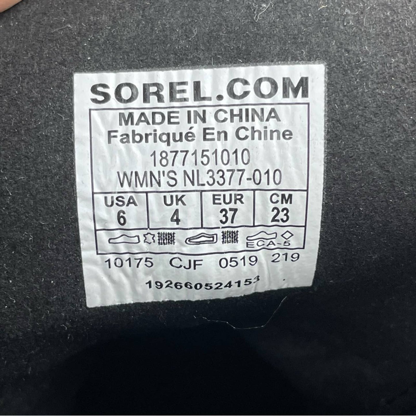 Sorel Lexie Wedge Ankle Bootie Red Black Buffalo Plaid Check Leather Trim Size 6