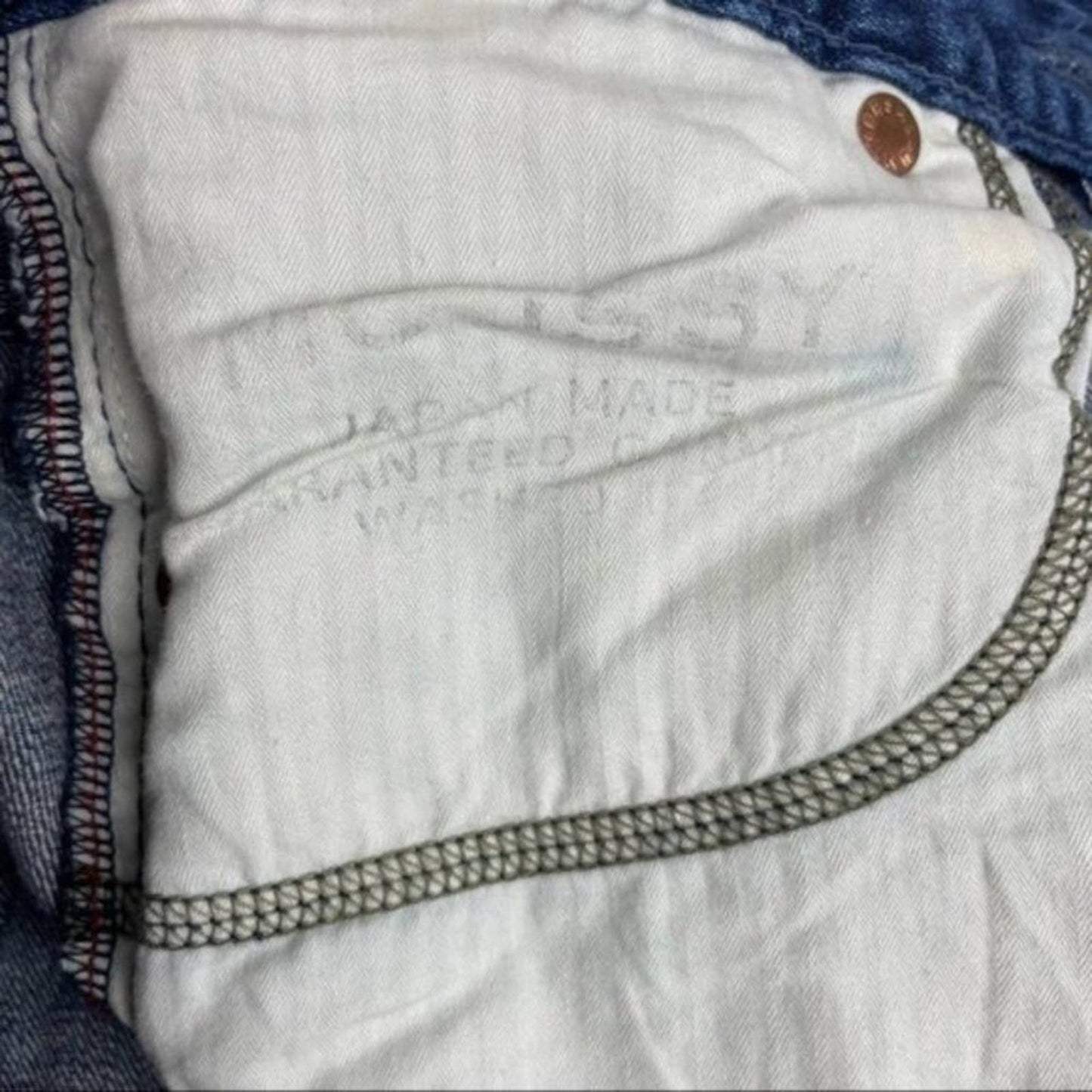 Moussy Vintage Willow Rebirth Skinny Ankle High Rise Stretchy Blue Jeans Style 025CAC12-2243 Size 26