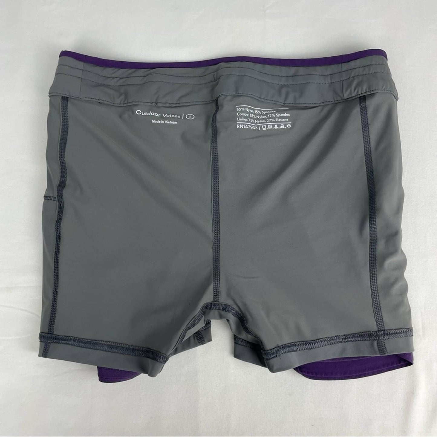 Outdoor Voices The Exercise Skort Indigo Eggplant Purple Active Athletic Skirt Size S