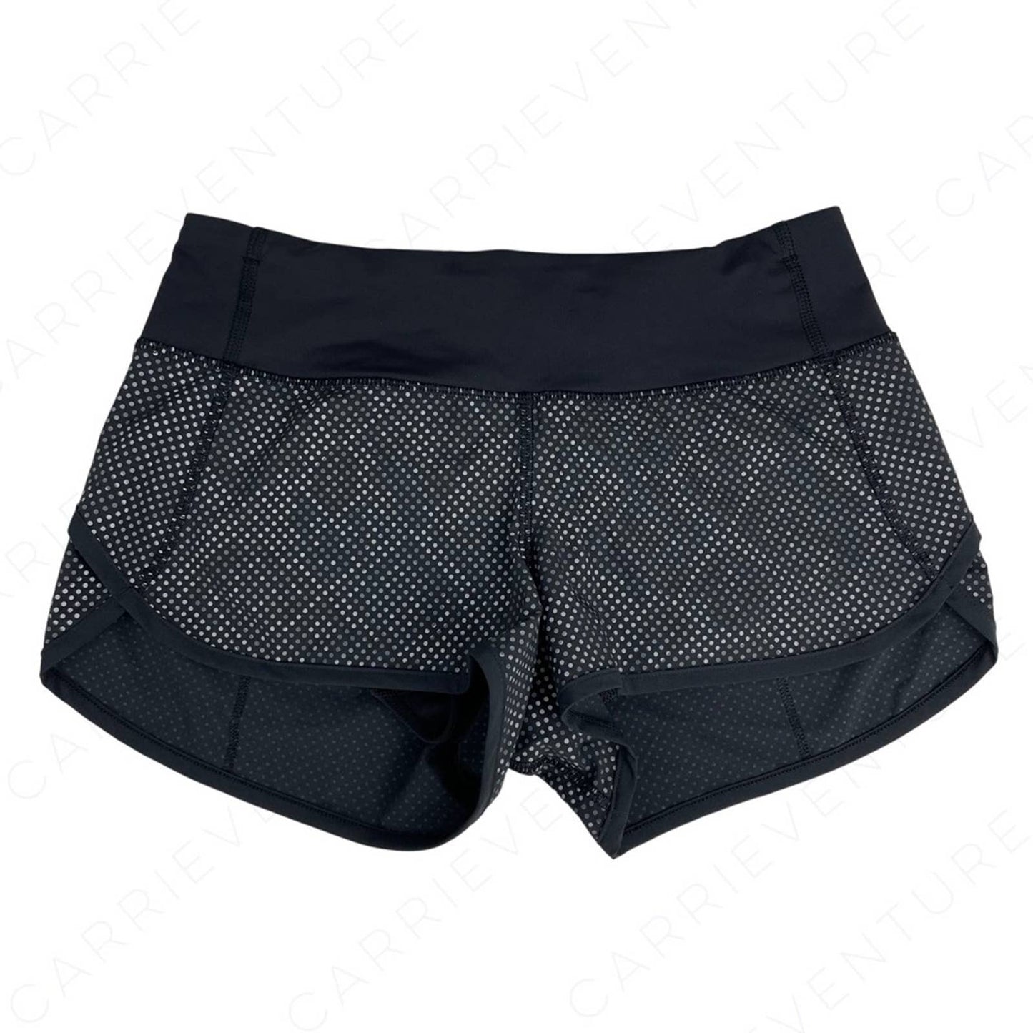 Lululemon Speed Shorts Ravish Reptile Silver Black Python Snakeskin Reflective Size 2