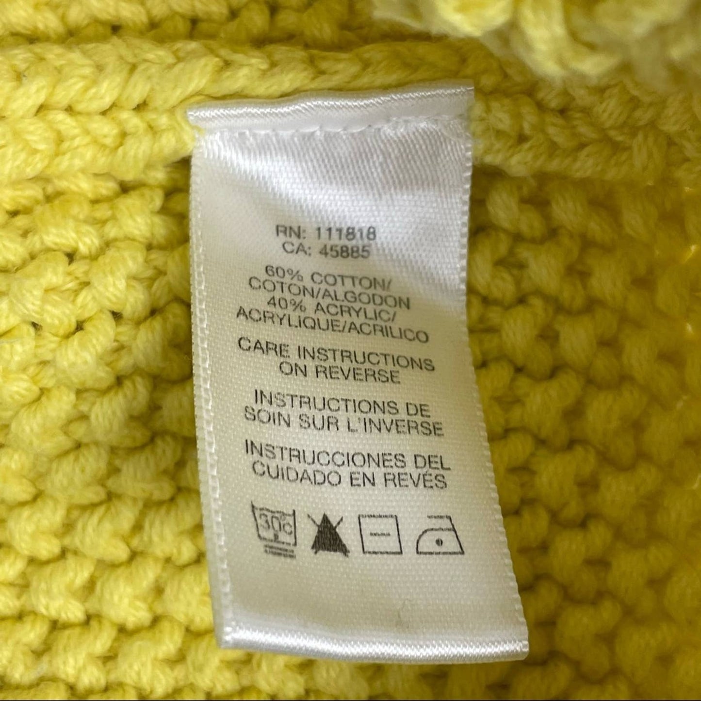 MICHAEL Michael Kors Yellow Short Sleeve Button Front Spring Cardigan Sweater Size S