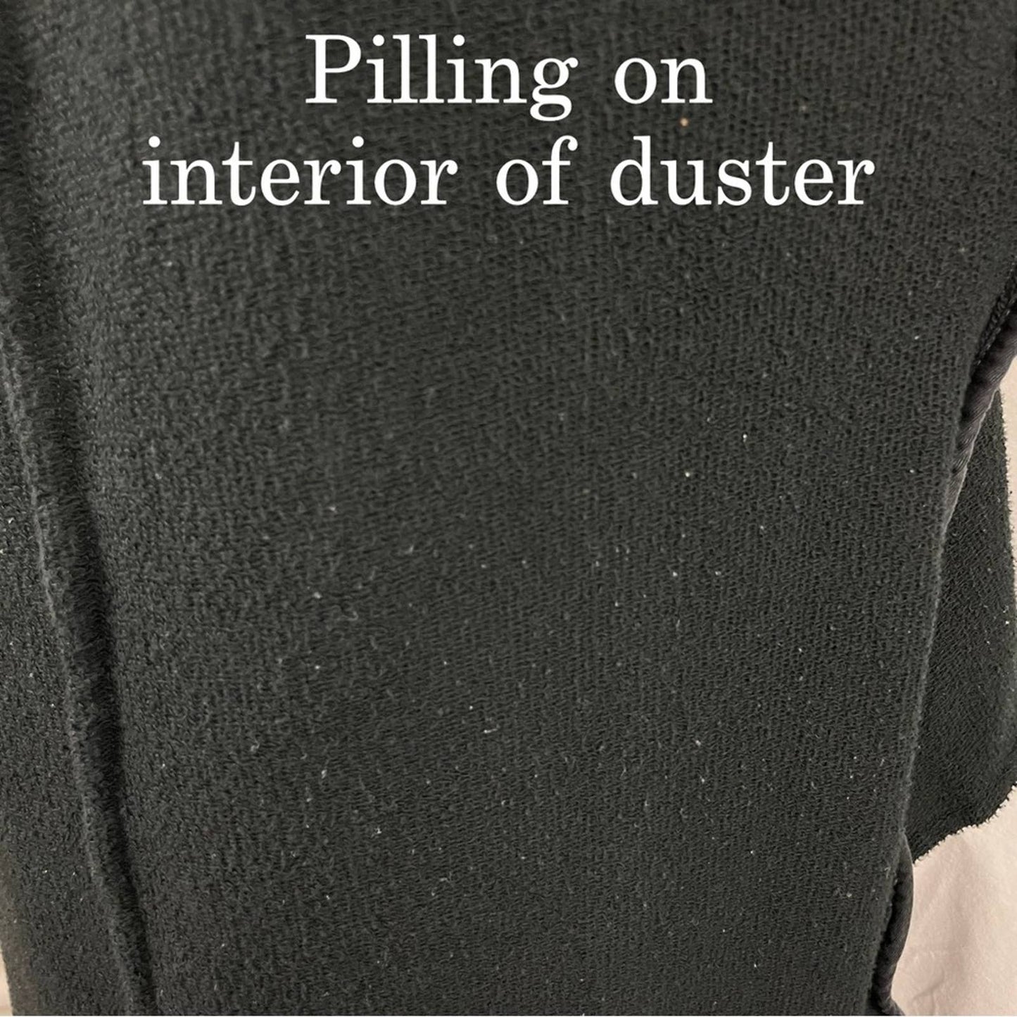 Esby Ramona Duster Style Long Black Knit Cotton Cardigan Minimalist Jacket Size S