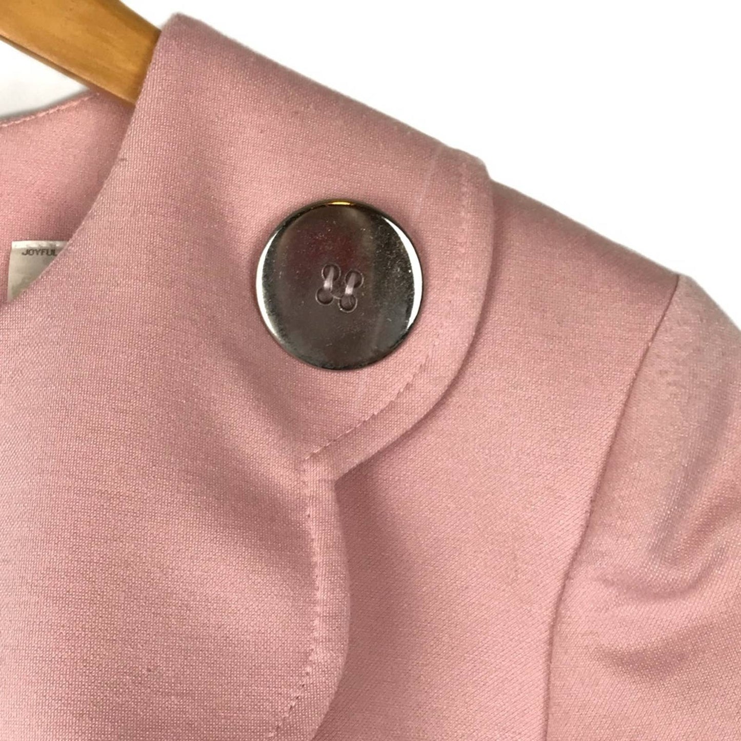 Vintage Leslie Fay Dress Cocktail Pink Charcoal Gray Scalloped Old Money Elegant Size 8P