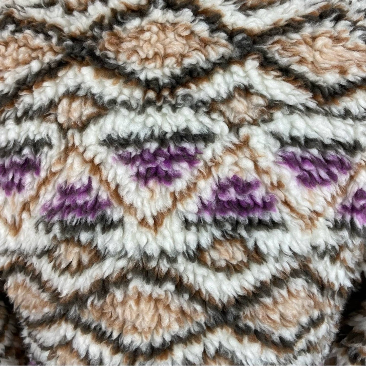 Patagonia Retro-X Cardigan Deep Pile Fleece Hoody Jacket Aiyana Raw Linen Aztec Size S
