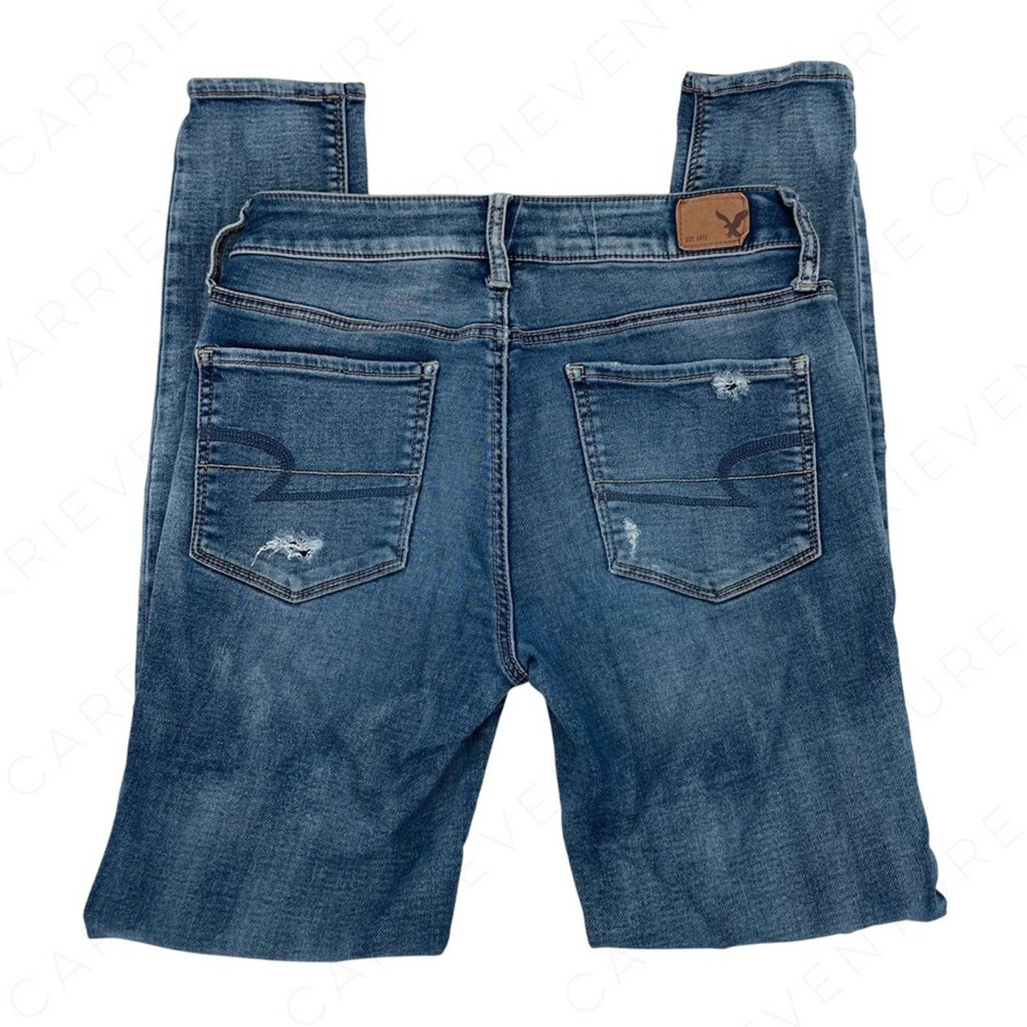 AEO American Eagle Outfitters Hi-Rise Jegging Super Stretch Ripped Jeans Size 4