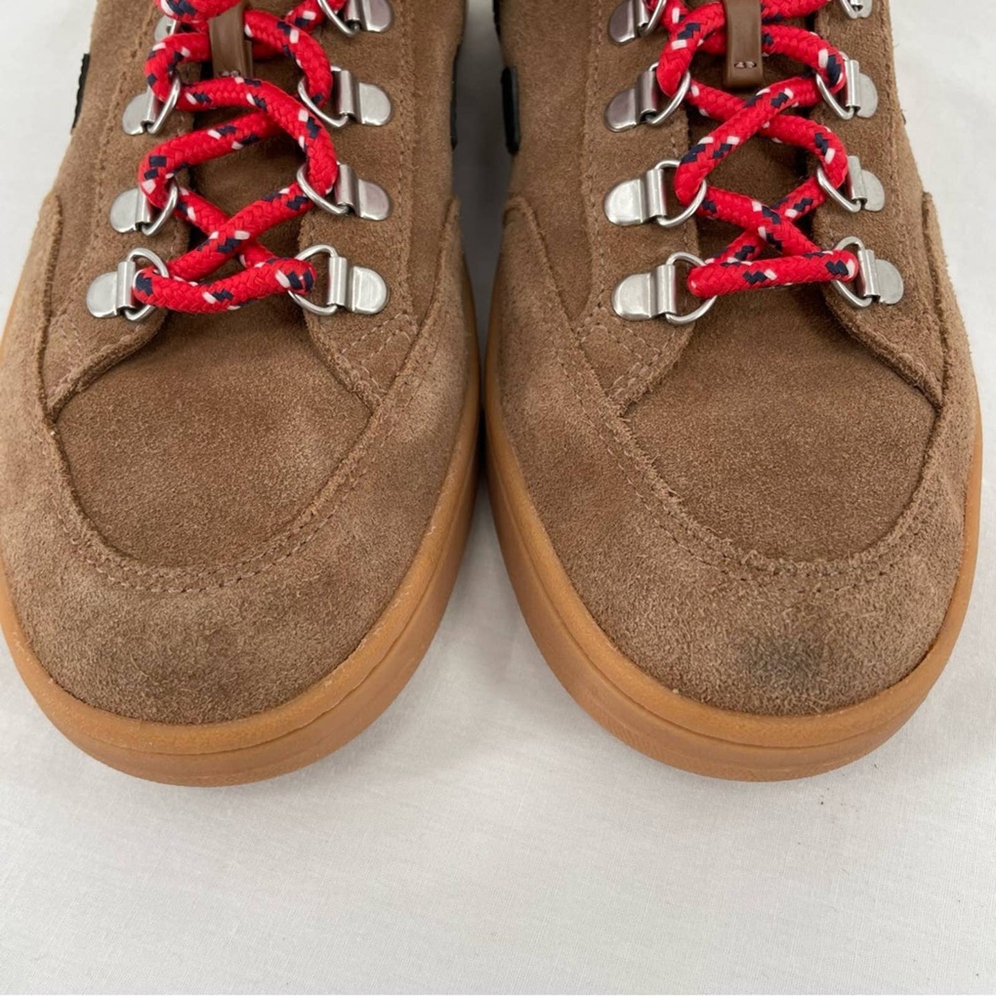 Veja Roraima Brown Black Gum Suede Leather Flannel Lined Lace Up Boot Sneakers Size 9