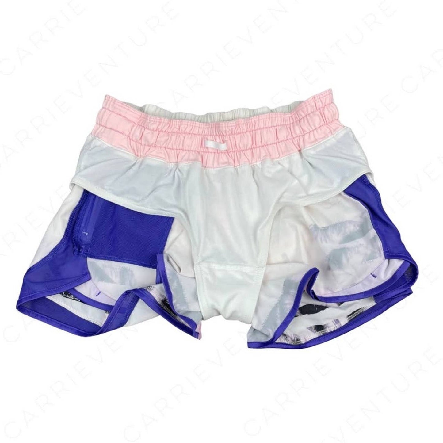 Lululemon Super Squad Short Sunset Stripe Blush Running Active Athletic Shorts Size 4