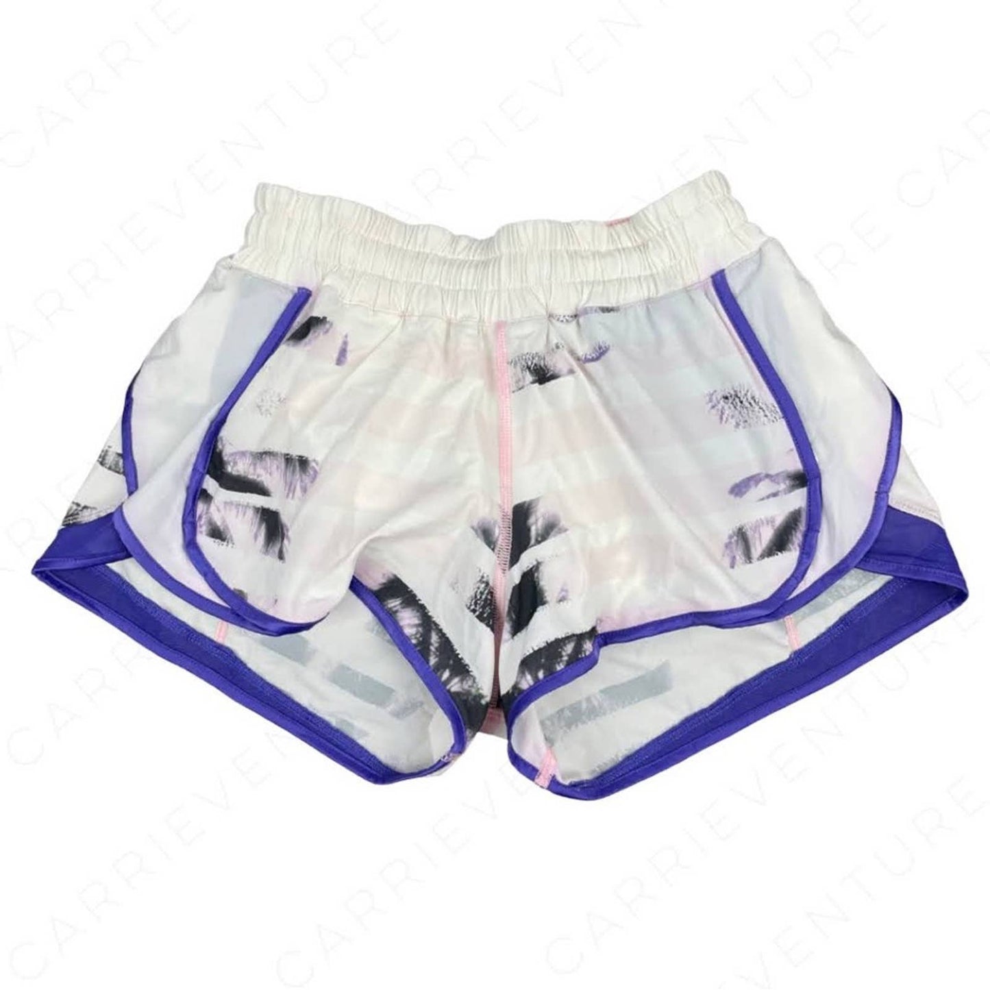 Lululemon Super Squad Short Sunset Stripe Blush Running Active Athletic Shorts Size 4