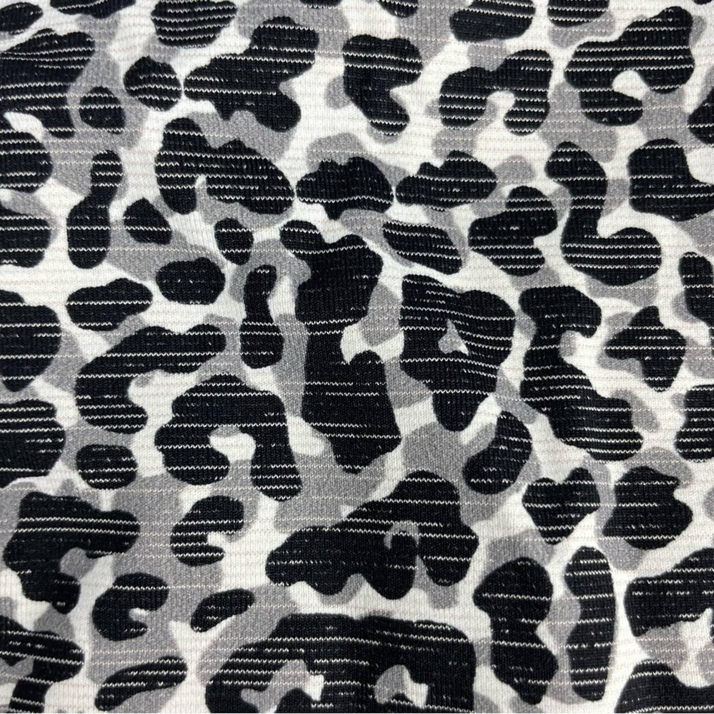 Outdoor Voices Move Free Crop Top Snow Leopard Animal Print Sports Bra Tank Top Size M