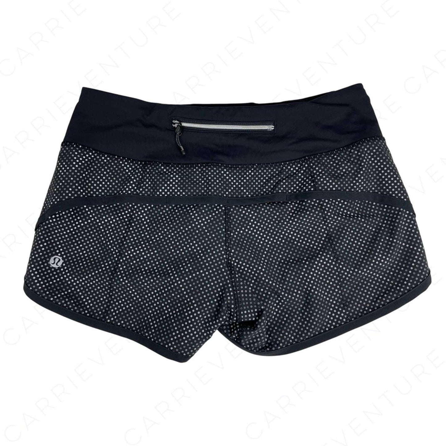 Lululemon Speed Shorts Ravish Reptile Silver Black Python Snakeskin Reflective Size 2