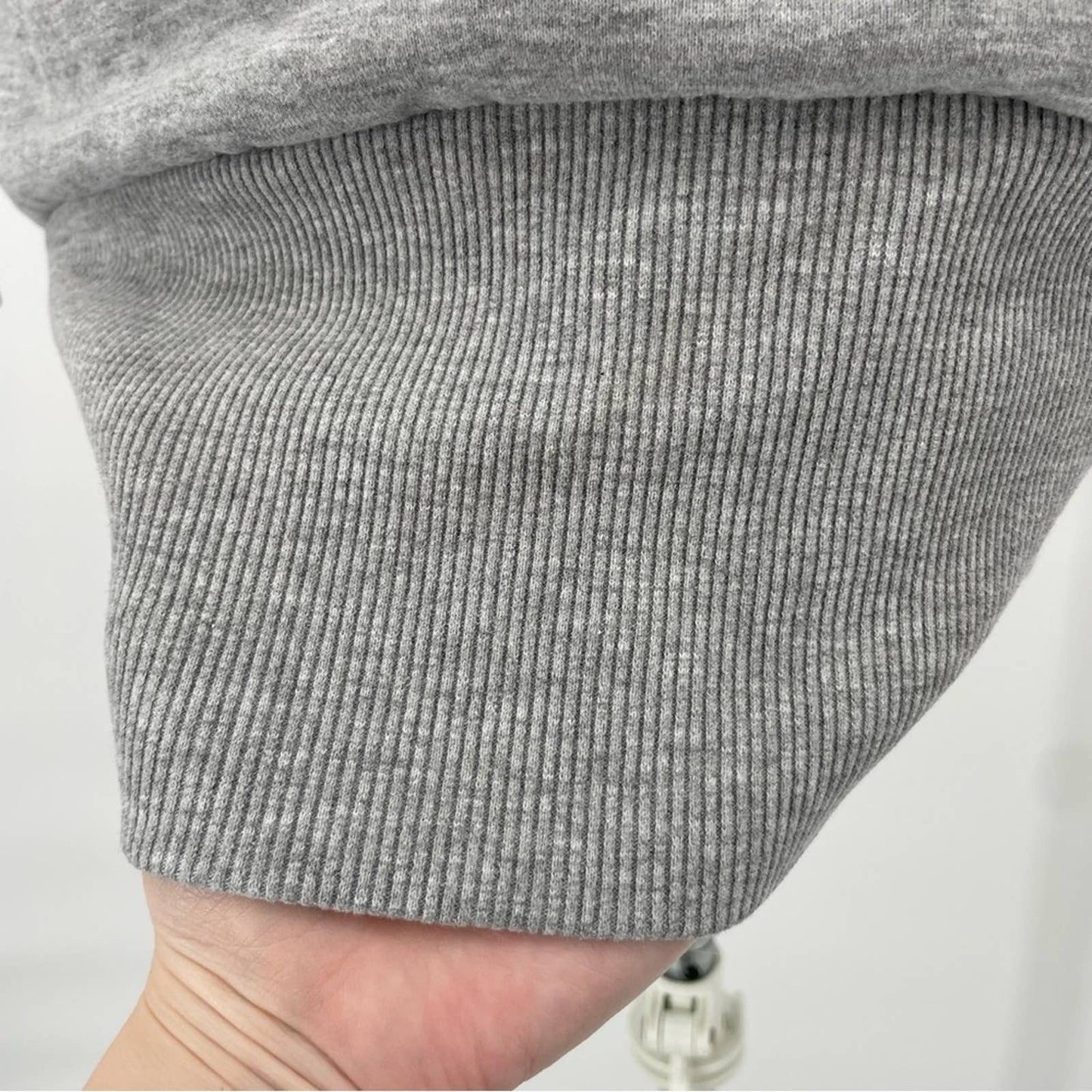 Naketano Light Grey Hoodie Cozy Long Length Hooded Tunic Dress Hoody Cowl Pocket Size M