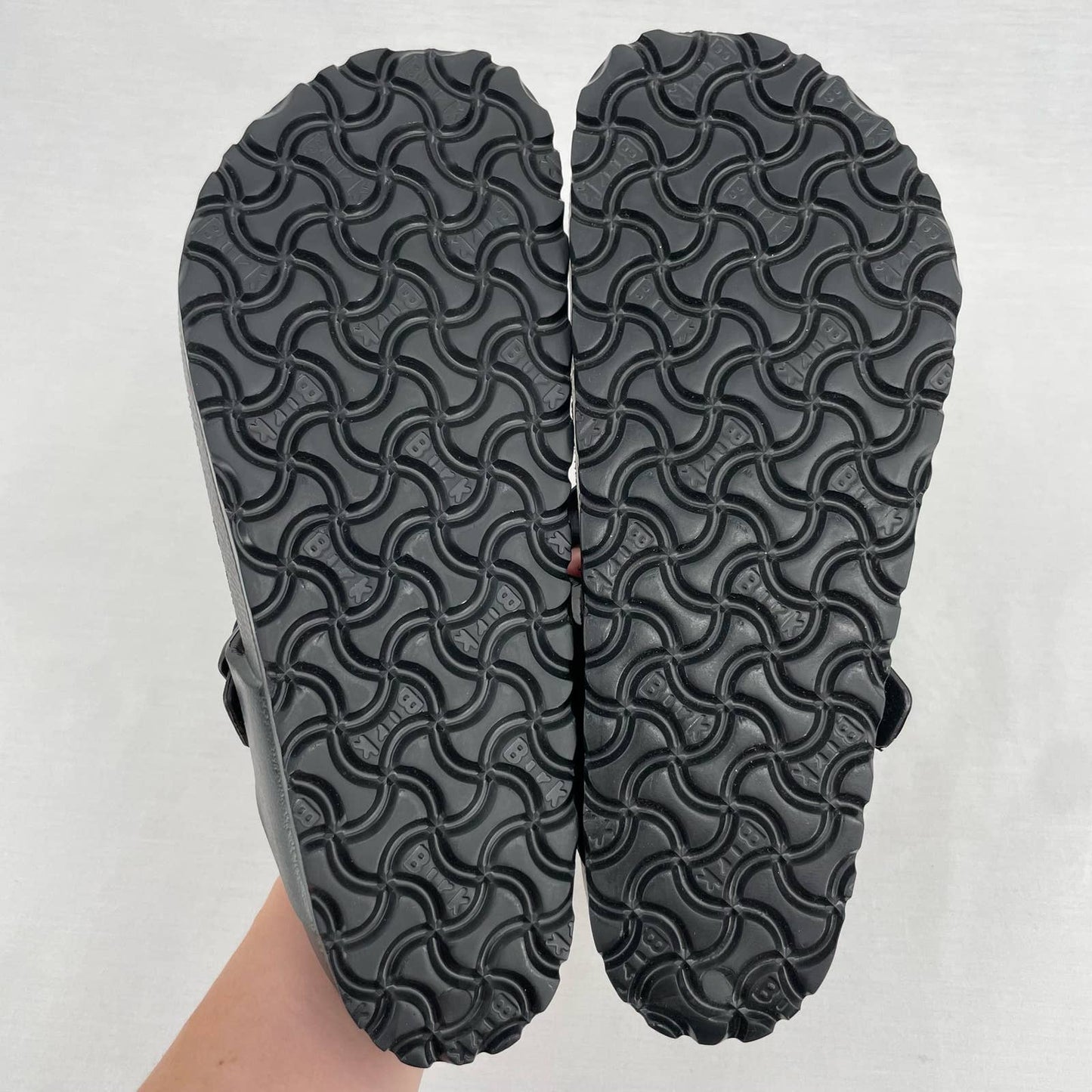 Birkenstock Gizeh Essentials EVA Solid Black Classic Thong Style Sandals Size EU 38