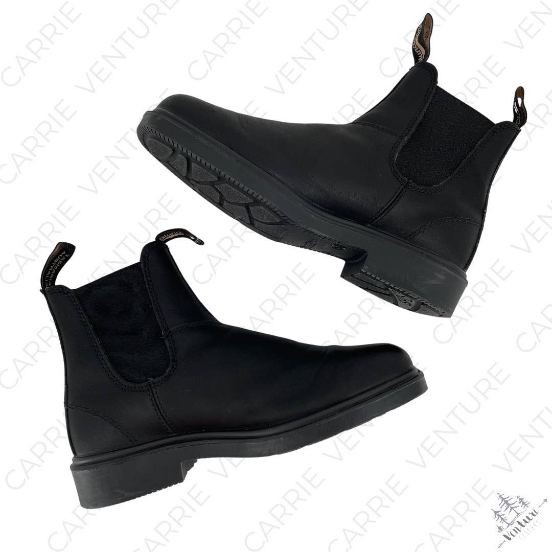 Blundstone Black Dress Boots Smooth Leather Square Toe Chelsea Style #063 Sz 5.5