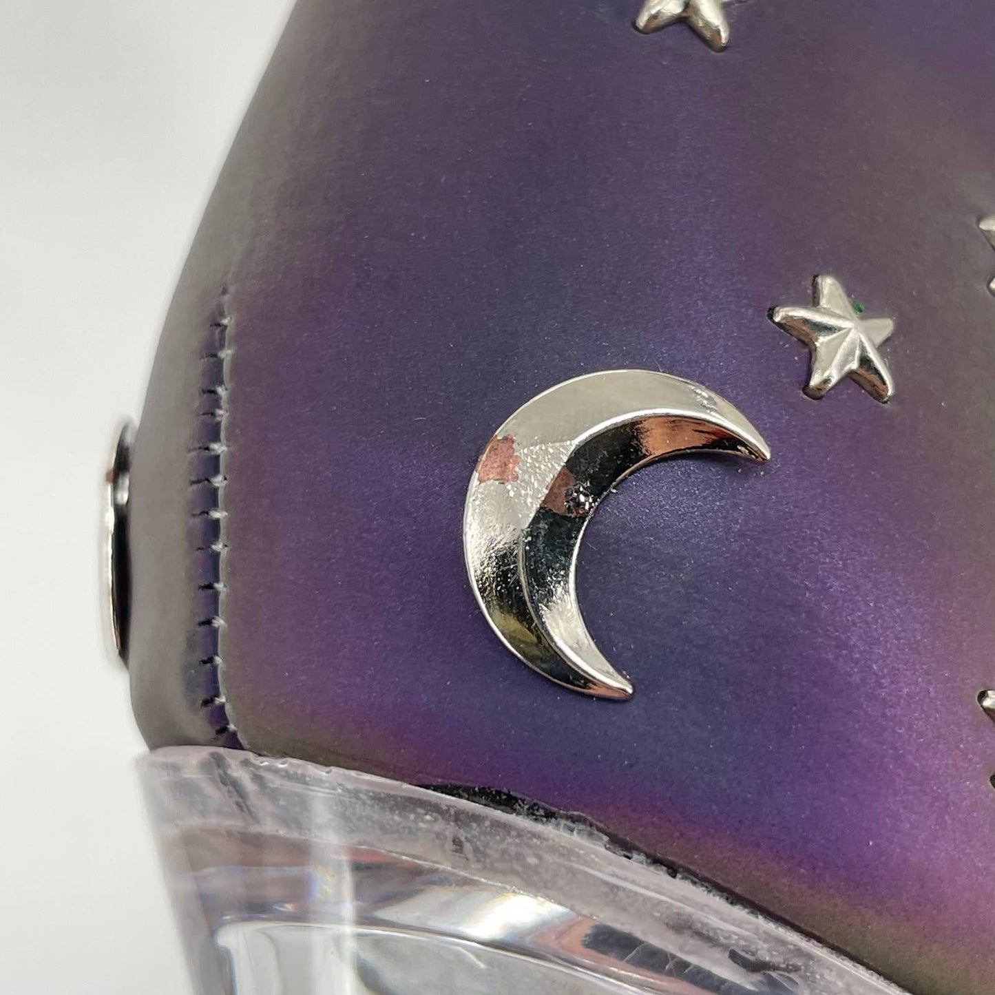 Exotic Cosmic Reflective Heels Celestial Moon Stars Clear Platform Dancer Boots Size 7
