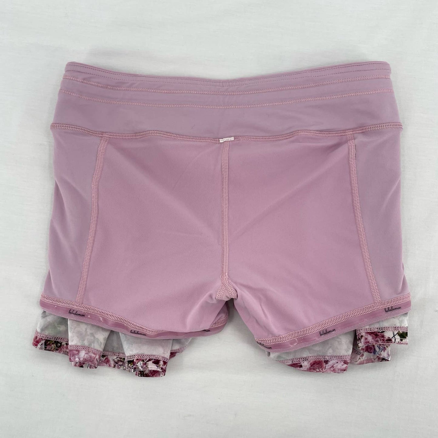 Lululemon Pace Rival Skirt Pink Blossom Spritz Floral Active Tennis Skort Size 4