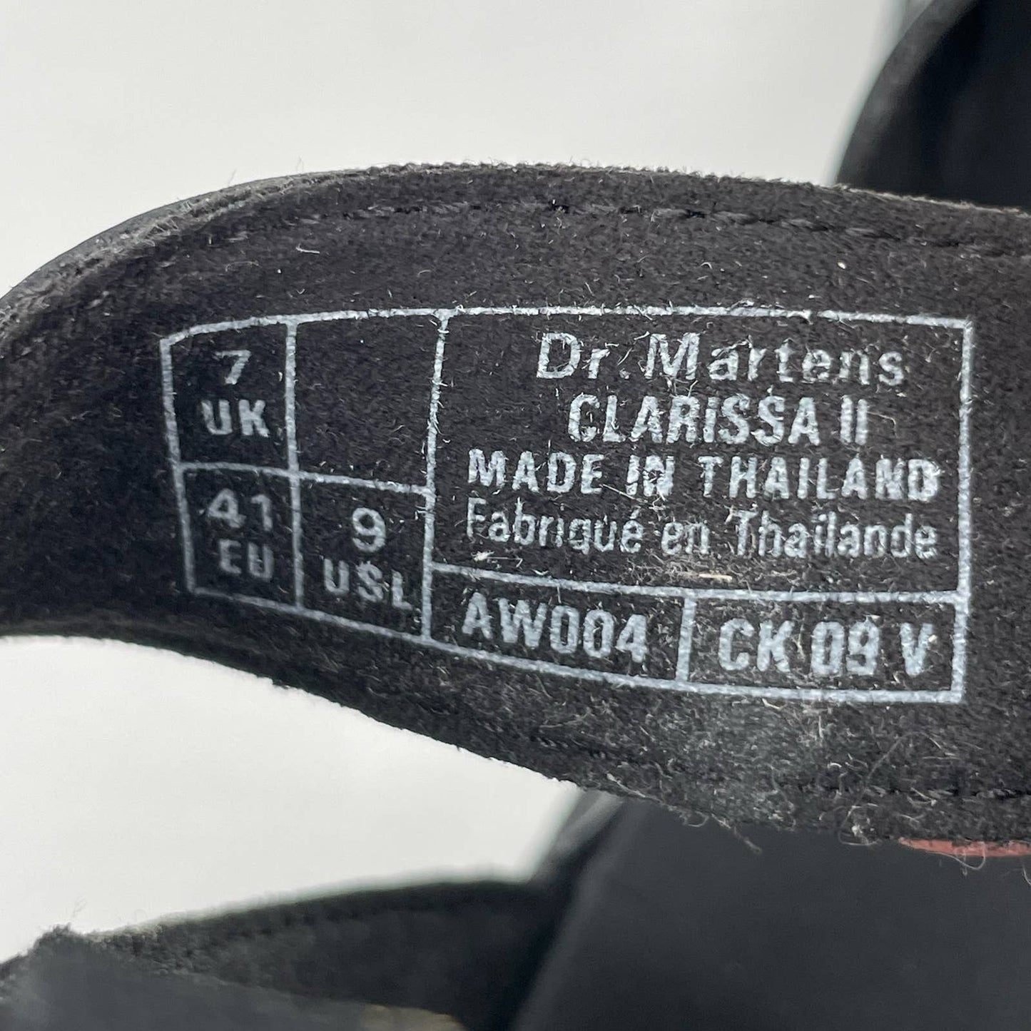 Dr. Martens Clarissa II Black Patent Leather Sandals Goth Grunge Summer Size 9