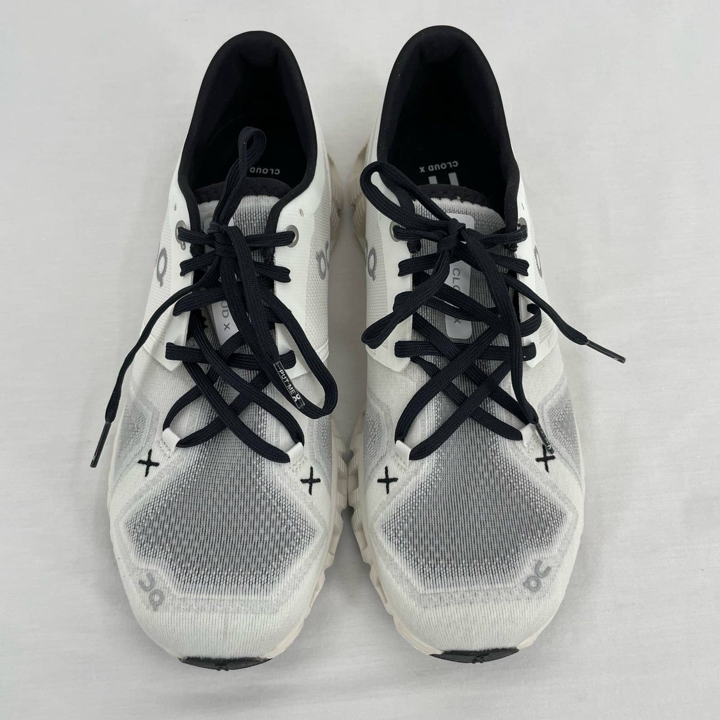 On Running On Cloud X 3 White Black Running Shoes Athletic Training Sneakers Size 9