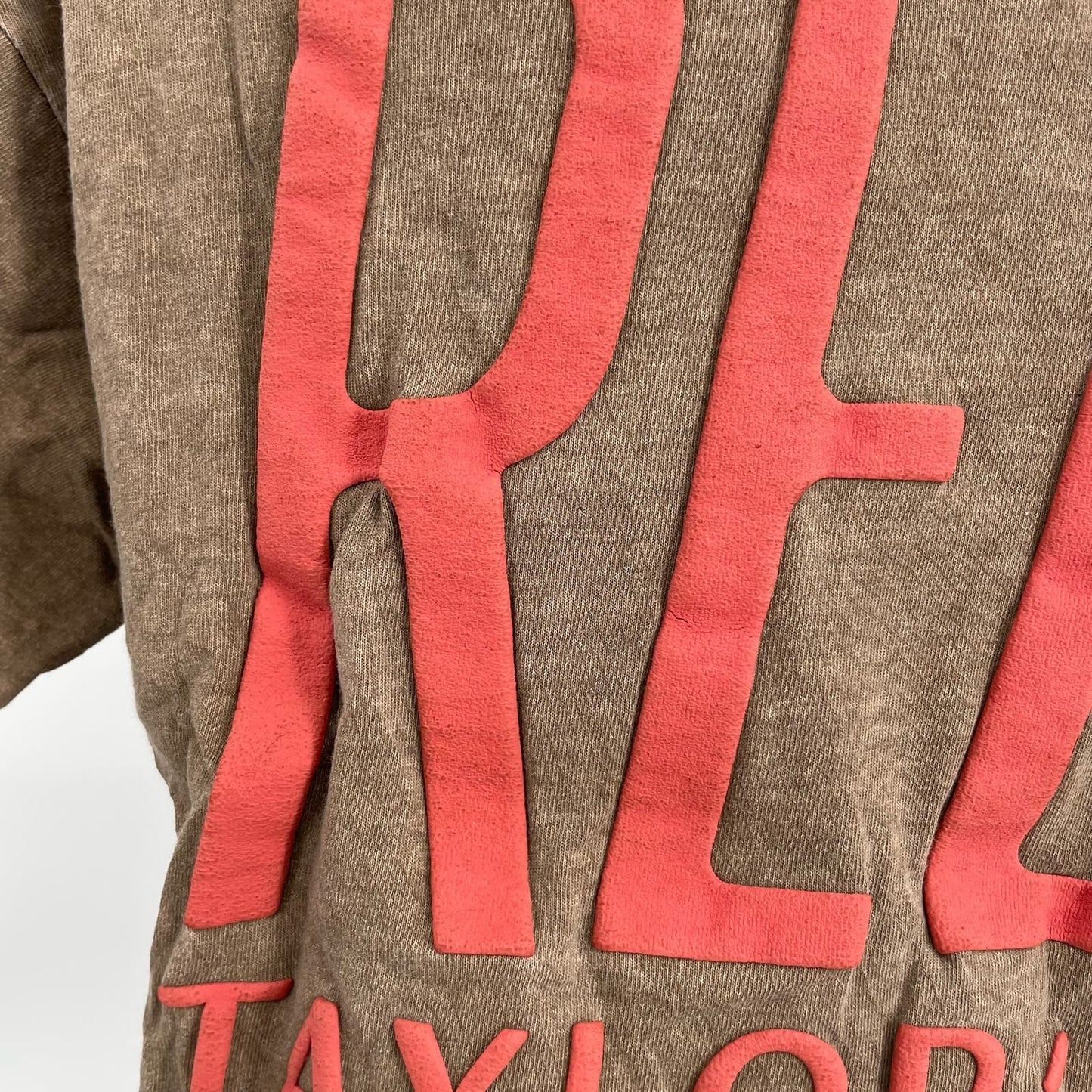 Taylor Swift Red Taylor's Version UO Exclusive Oversized Graphic Tee Puff Paint Size S