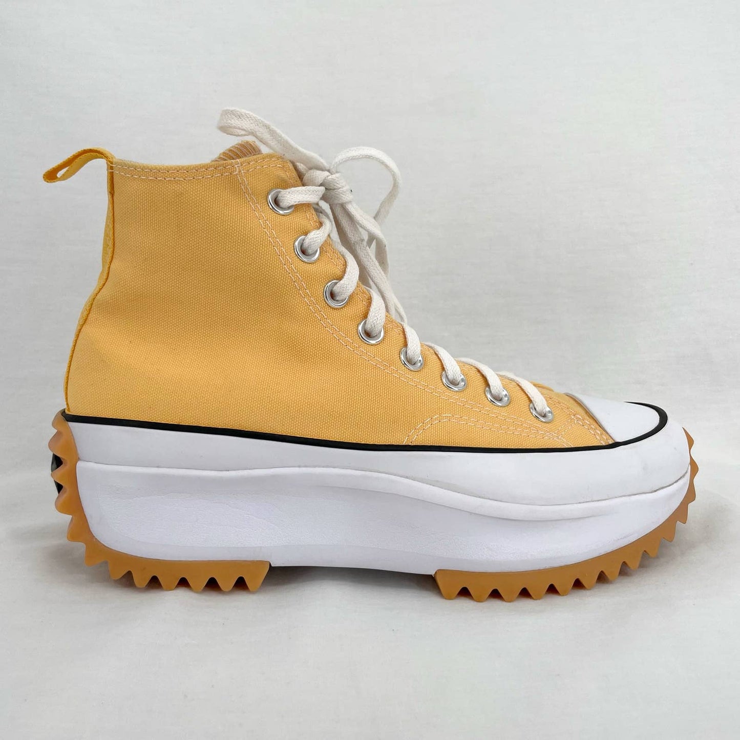 Converse Run Star Hike High Yellow Citron Zest Gum Platform Sneakers Shoes Size W 8.5
