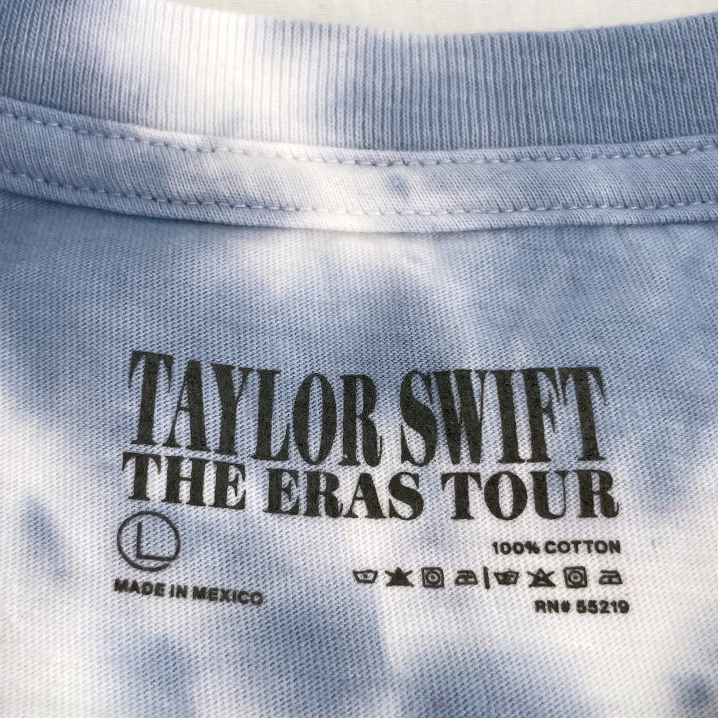Taylor Swift Eras Tour Tie Dye Tank Top Muscle Tee Stadium Exclusive Merch Size L