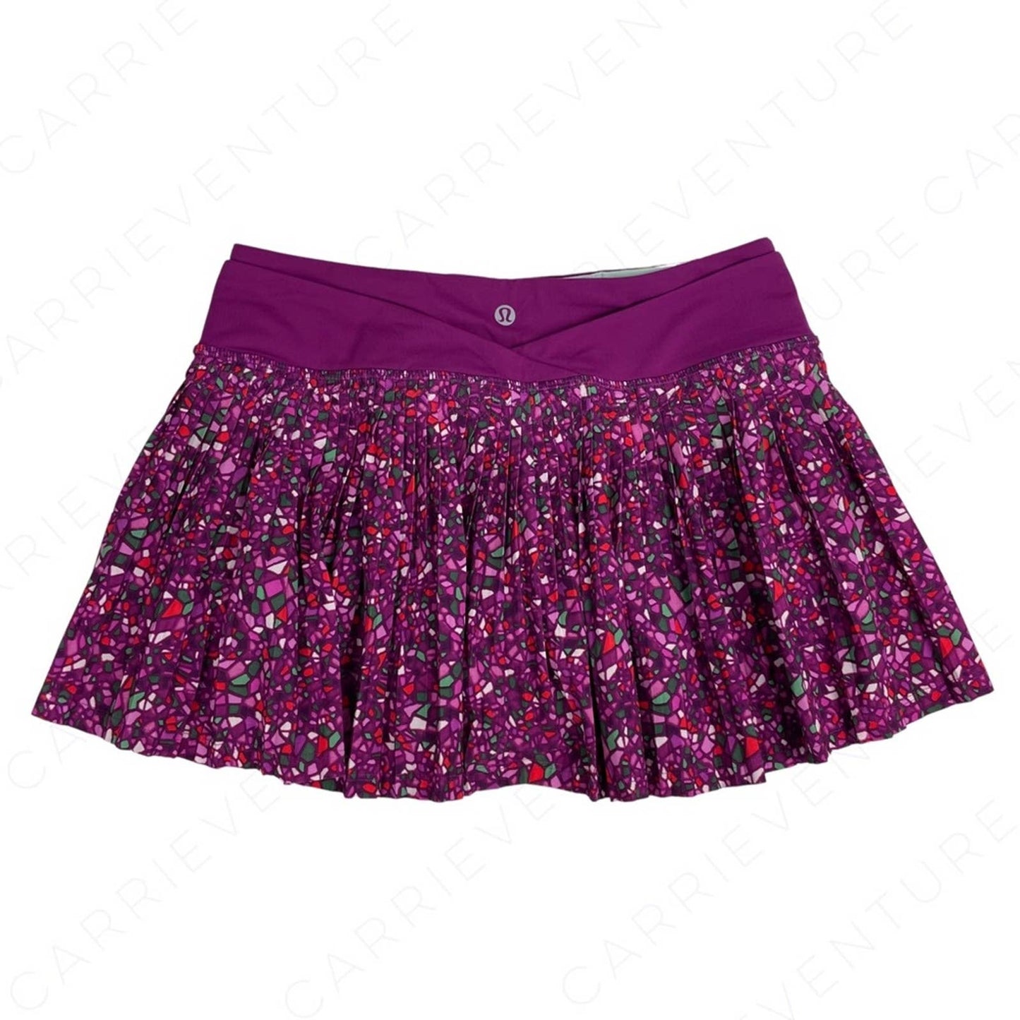 Lululemon Time to Shine Skirt Skort Paradise Camo Regal Plum Mosaic Golf Tennis Size 4