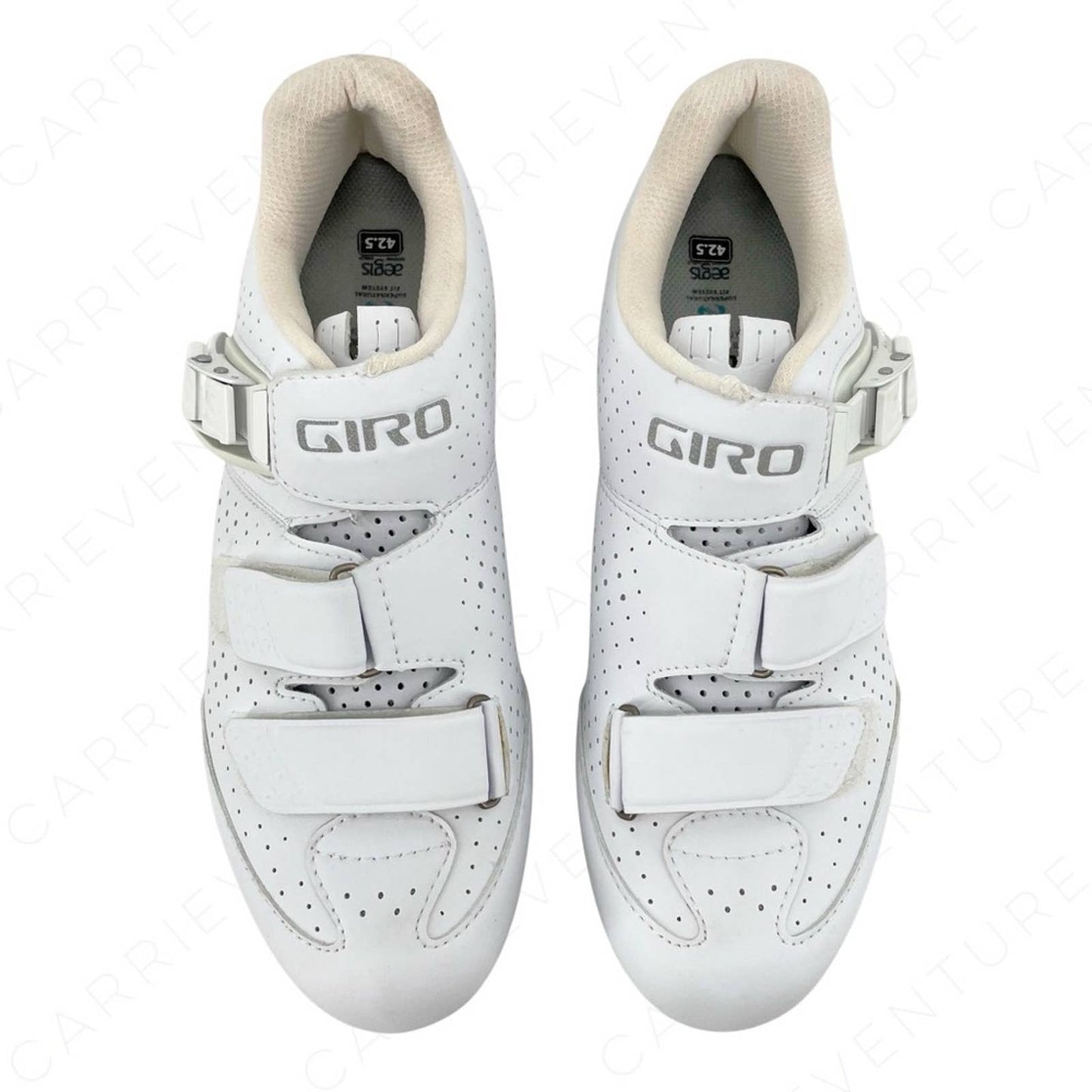Giro ESPADA E70 Road Cycling Shoe Matte White Delta 3 Bolt Style Peloton Size 42.5