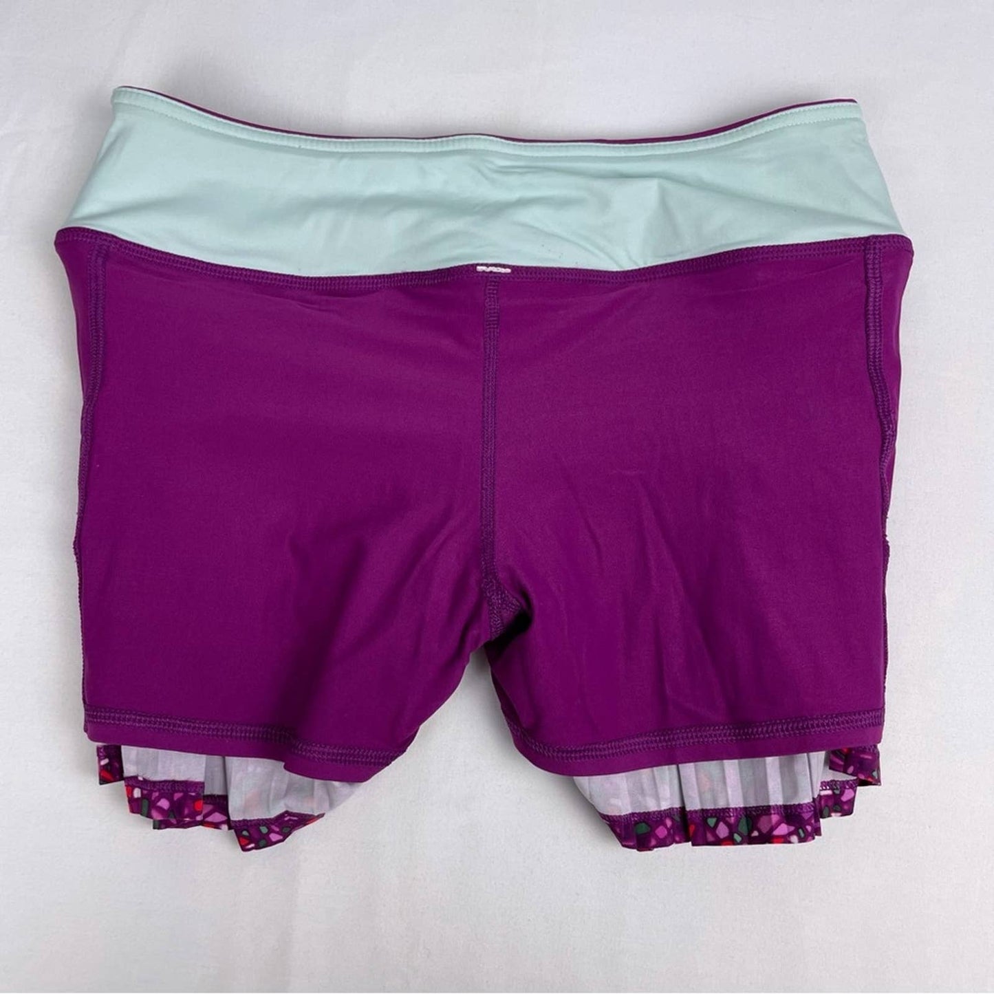 Lululemon Time to Shine Skirt Skort Paradise Camo Regal Plum Mosaic Golf Tennis Size 4