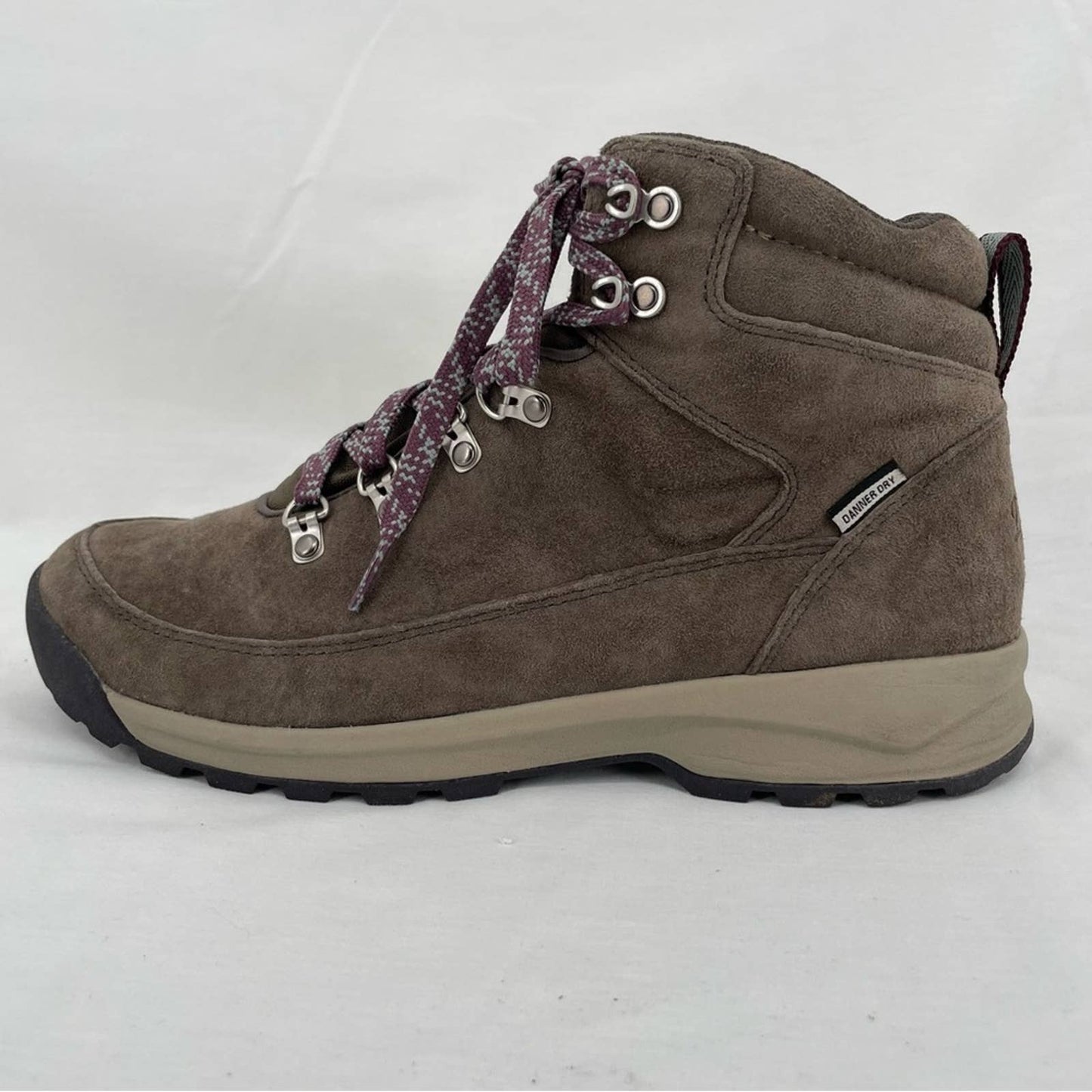 Danner Adrika Hiker Ash Water-resistant Suede Classic Taupe Tan Hiking Boots Size 10