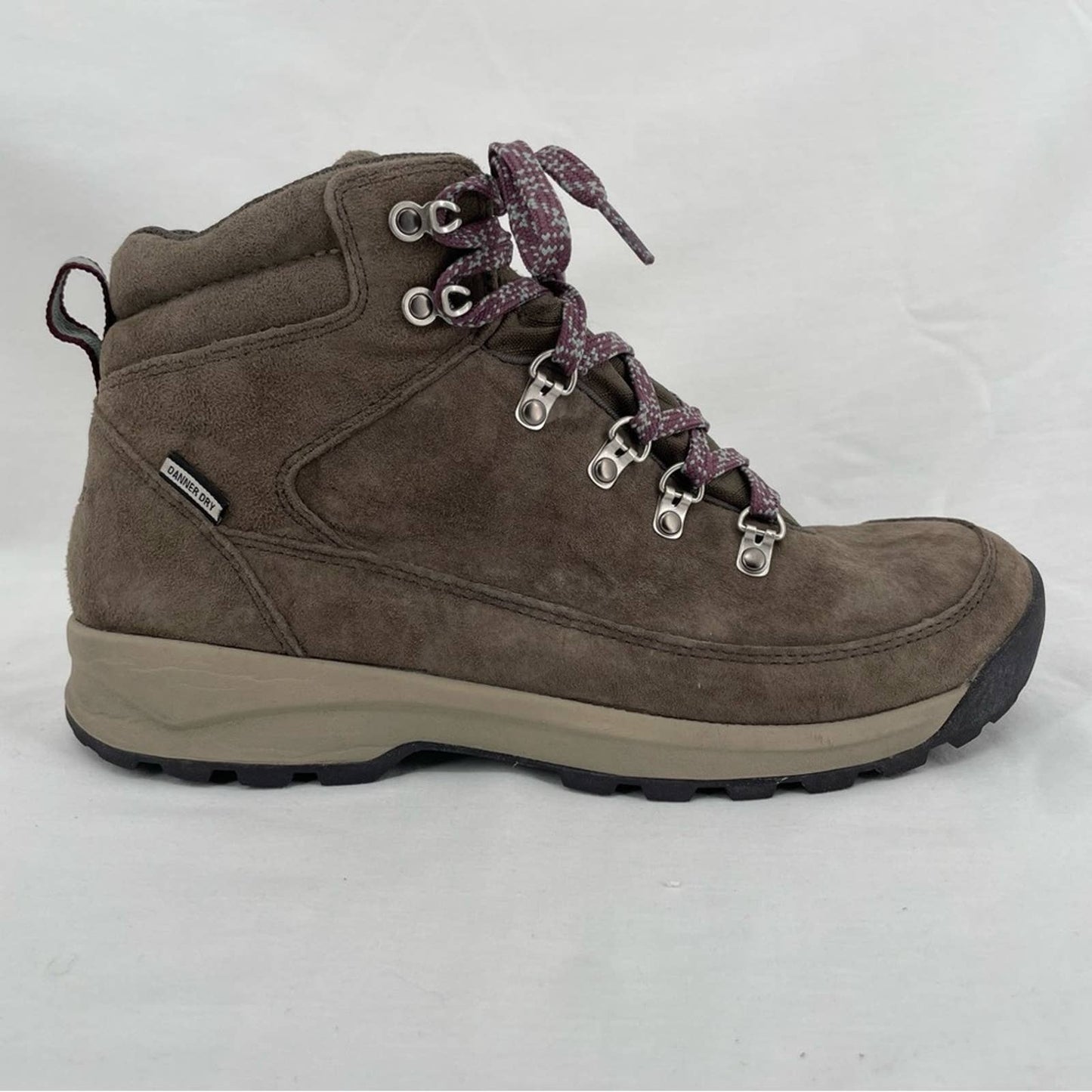 Danner Adrika Hiker Ash Water-resistant Suede Classic Taupe Tan Hiking Boots Size 10